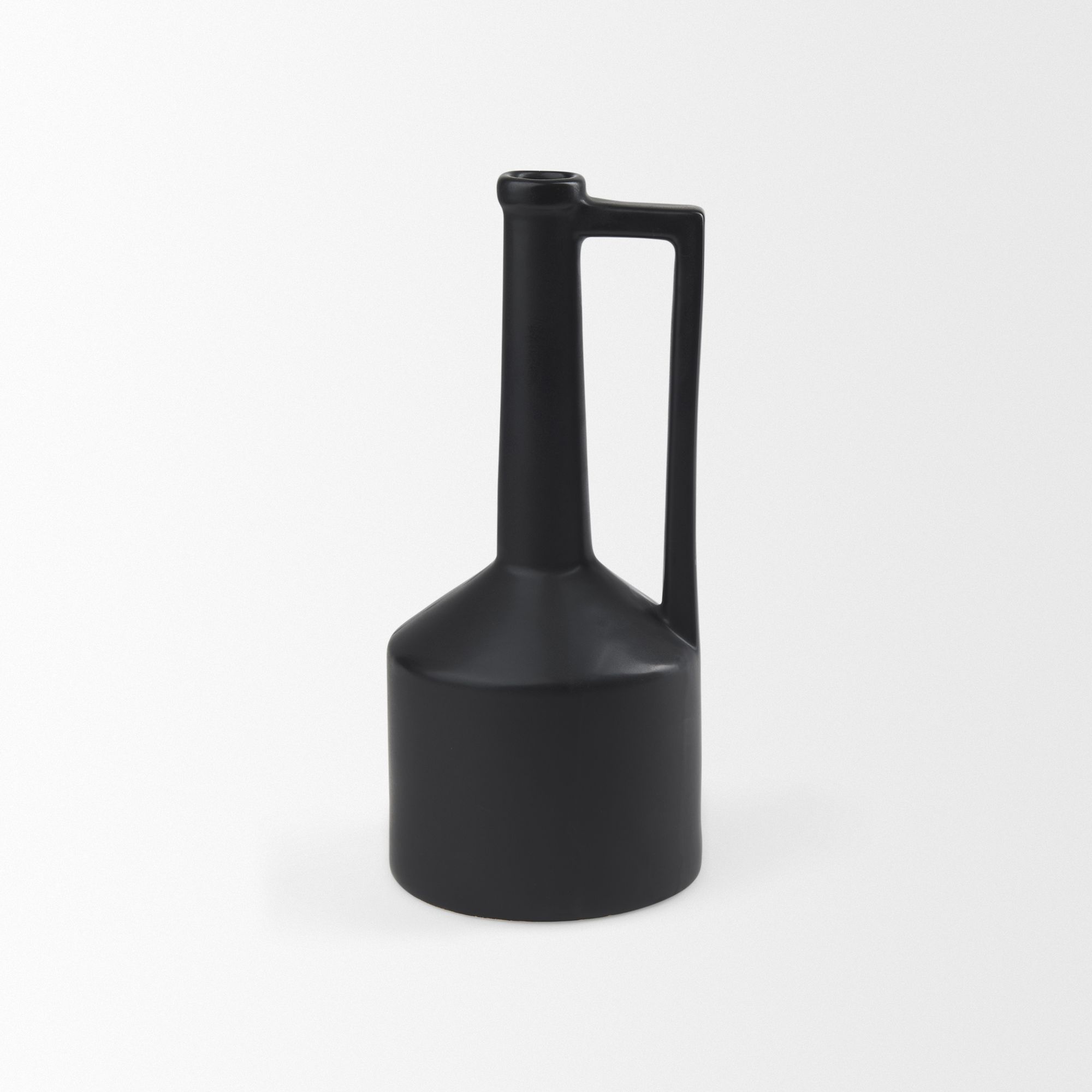 Mercana Burton Medium Ceramic Jug Vase - Black