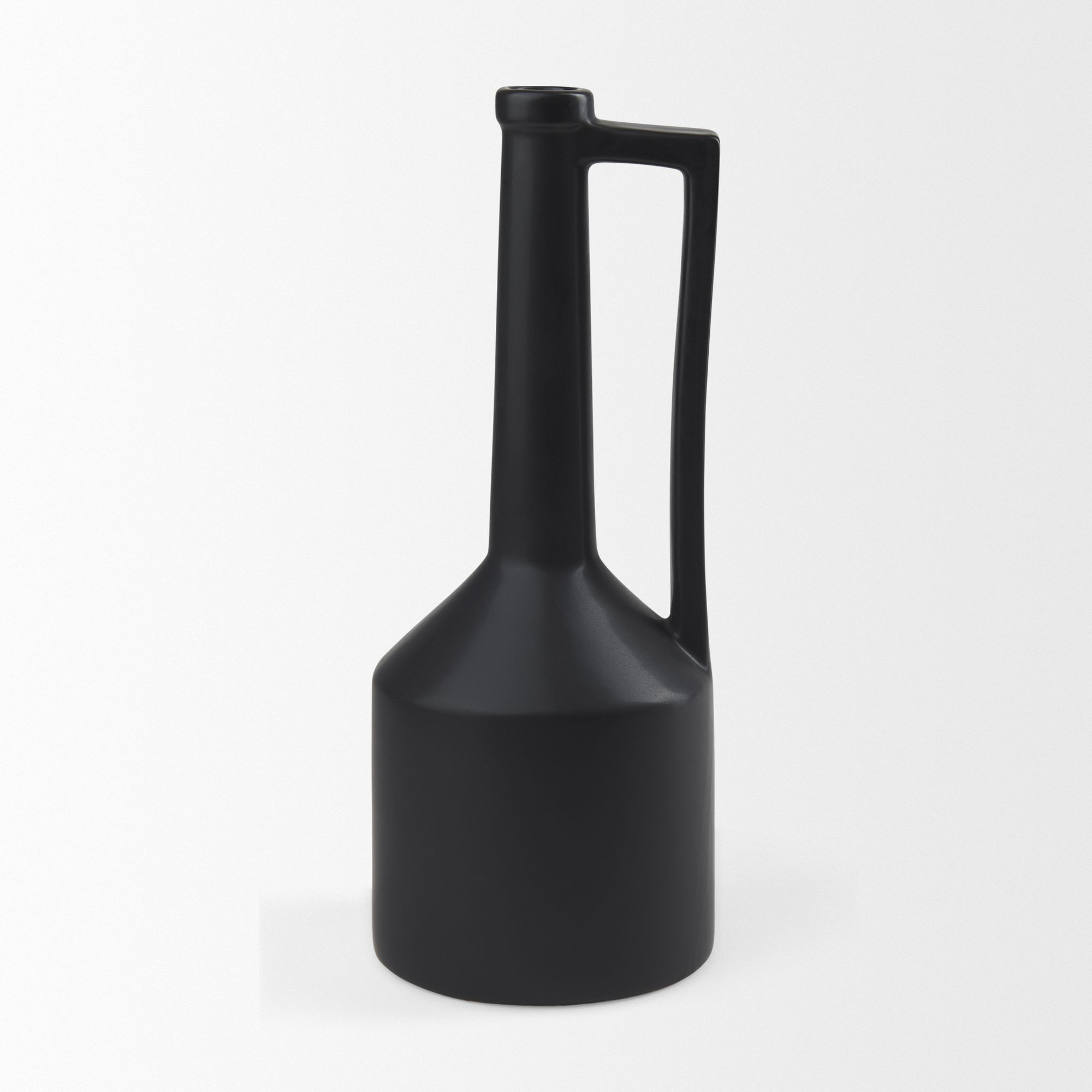 Mercana Burton Large Ceramic Jug Vase - Black