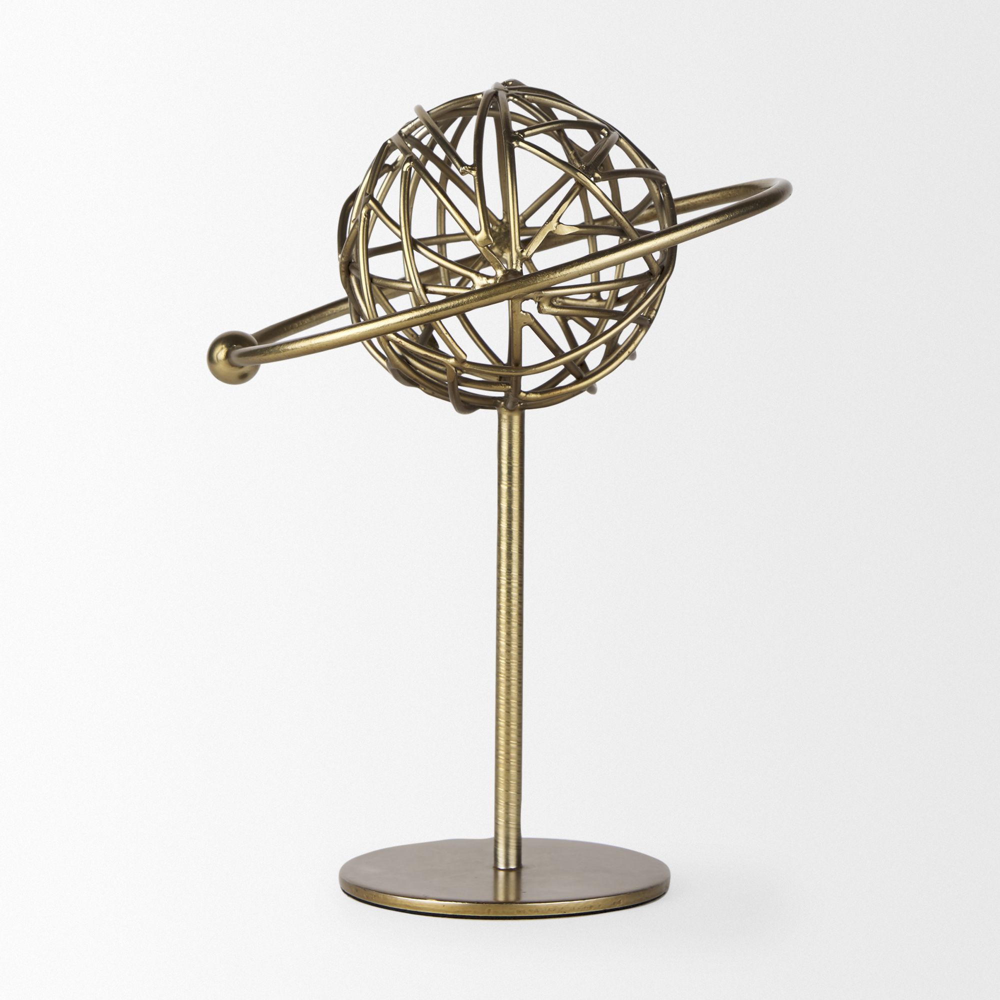 Mercana Atlas 10" Metal Solar System Ornament - Gold