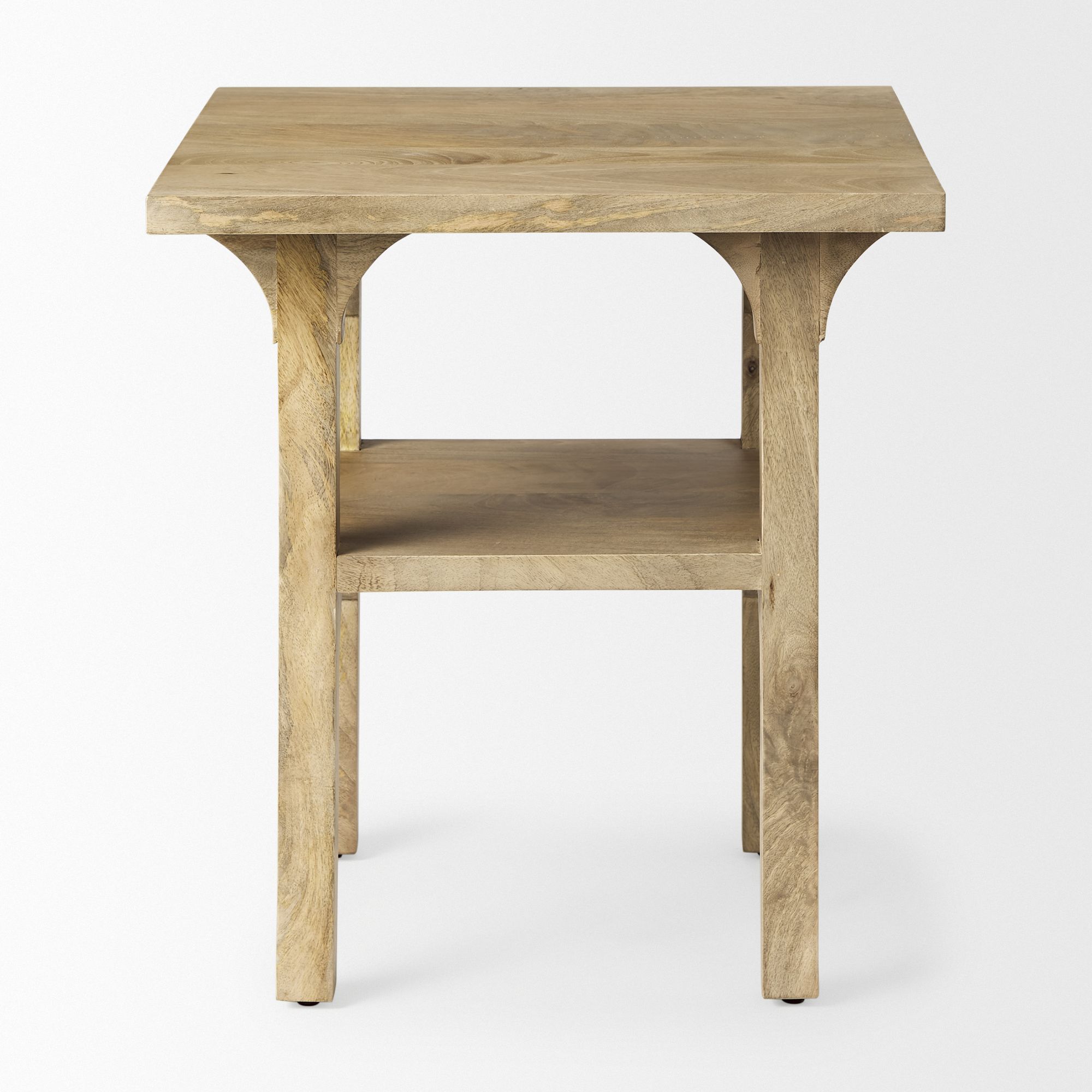 Mercana - Candace Light Wood Bridge Accent Table