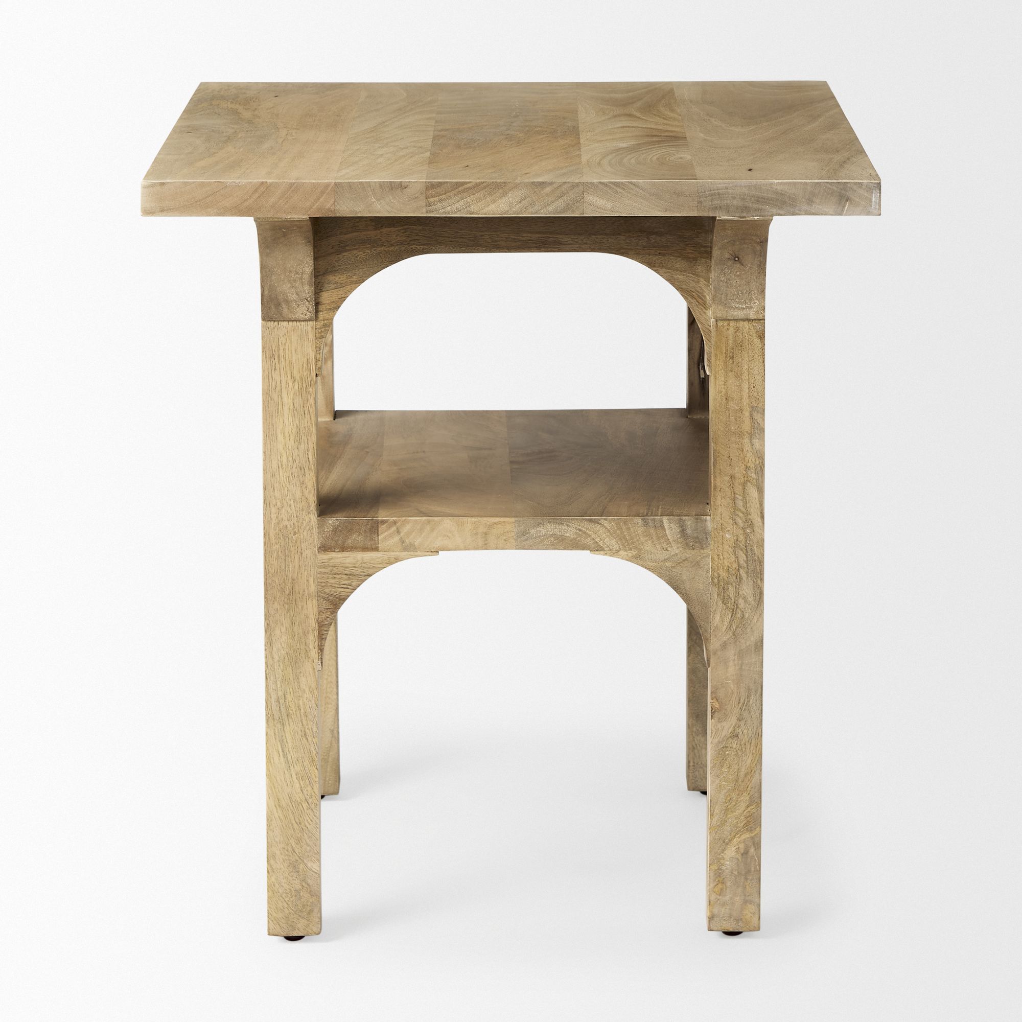 Mercana - Candace Light Wood Bridge Accent Table