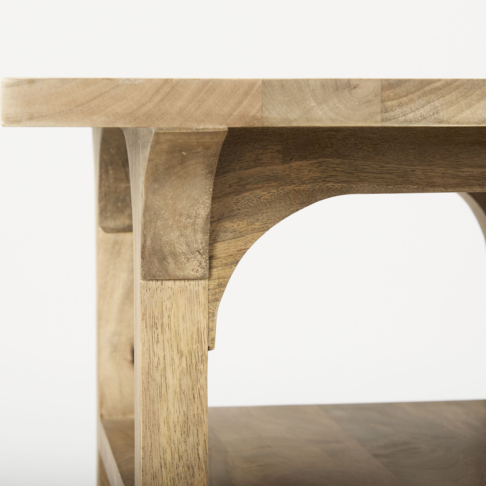 Mercana - Candace Light Wood Bridge Accent Table