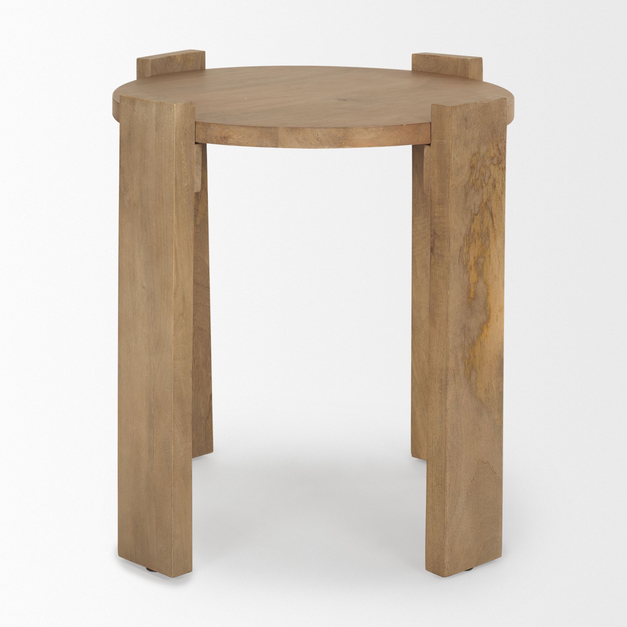 Mercana - Evelyn Light Brown Round End/Side Table