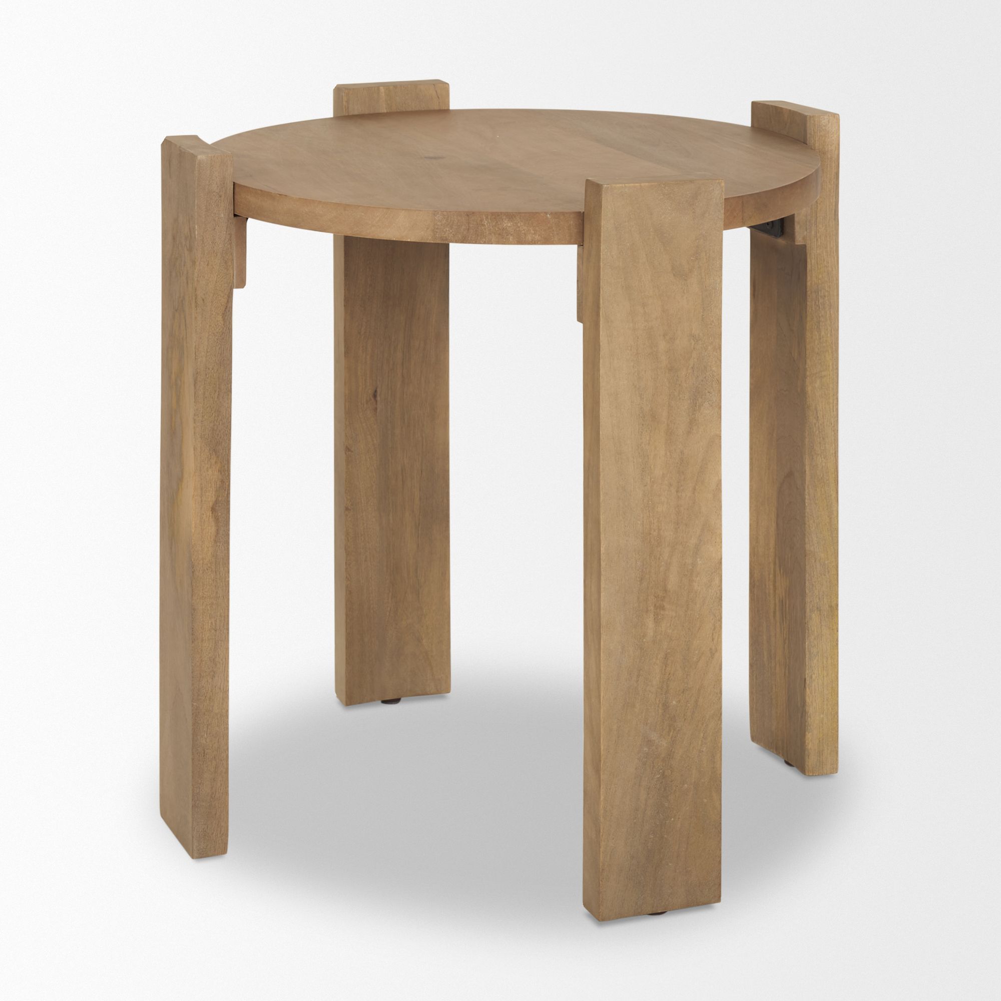 Mercana - Evelyn Light Brown Round End/Side Table