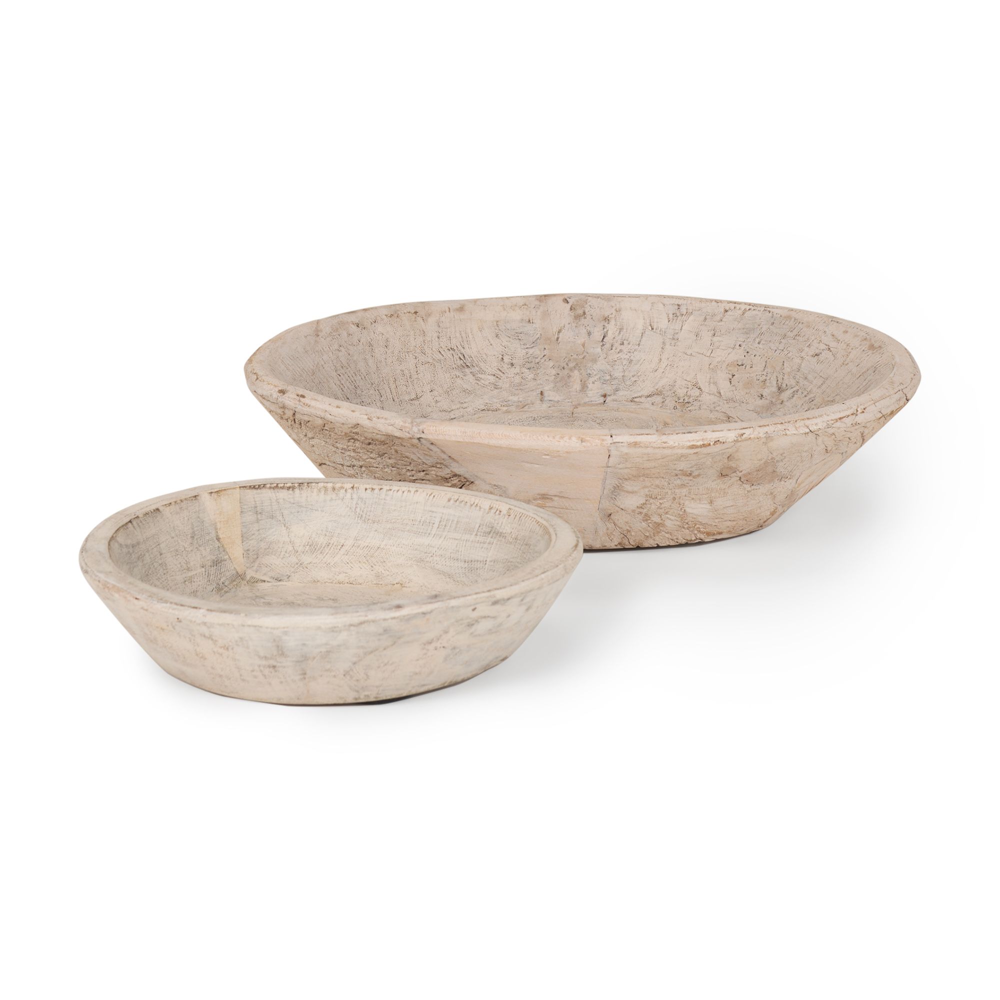 Mercana - Nikita Light-Wash Reclaimed Wood Bowls (Set)