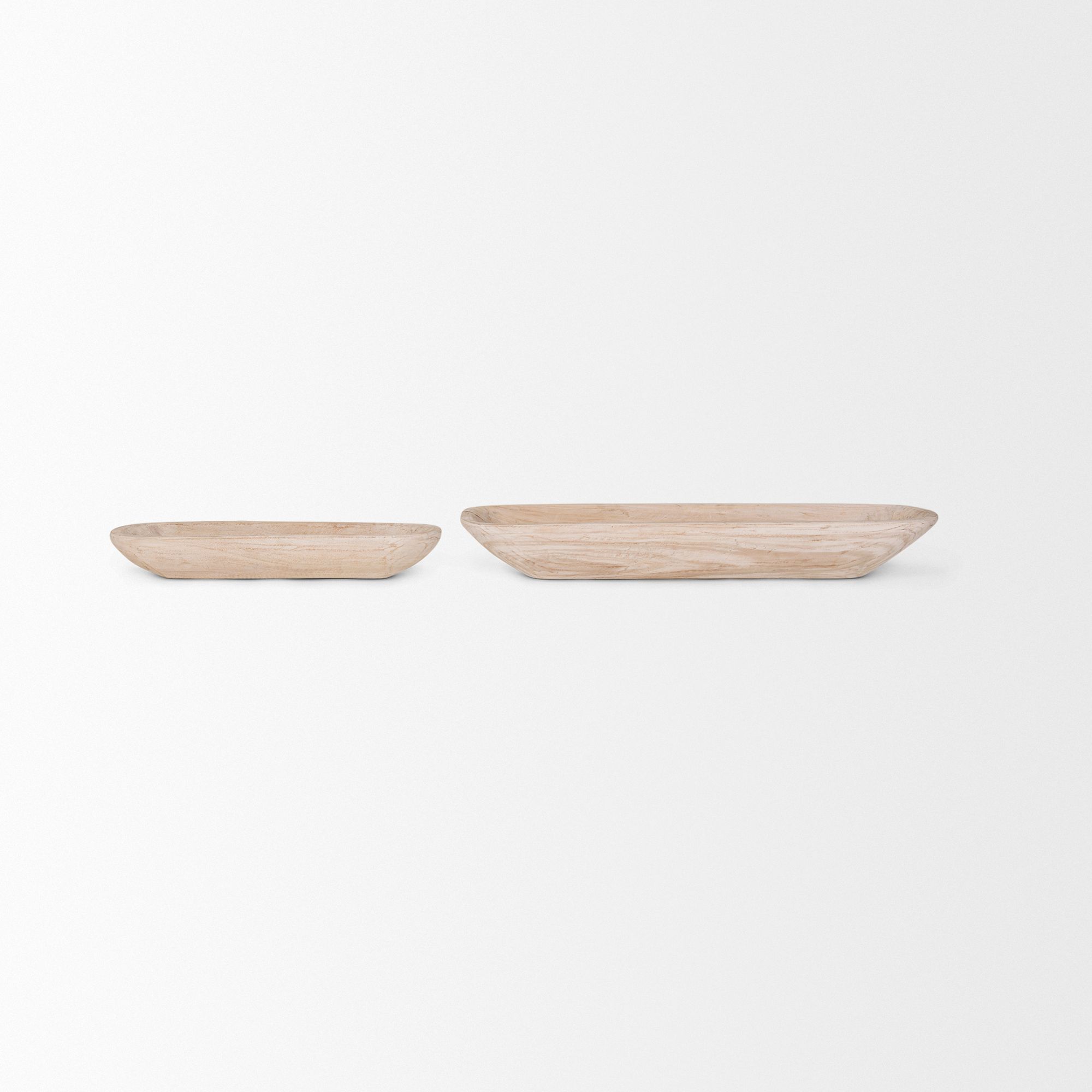 Mercana Athena Reclaimed Wood Trays (Set of 2) - Light-Wash