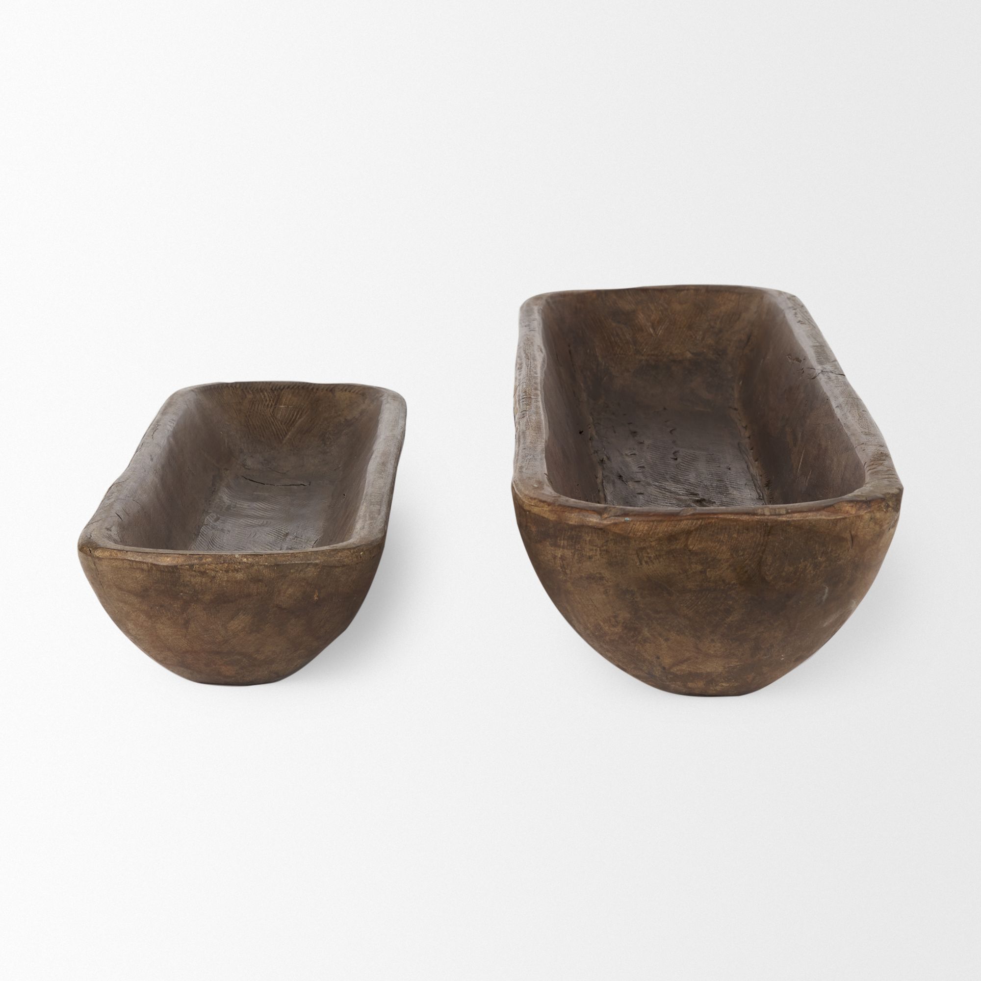 Mercana Athena Reclaimed Wood Trays (Set of 2) - Brown