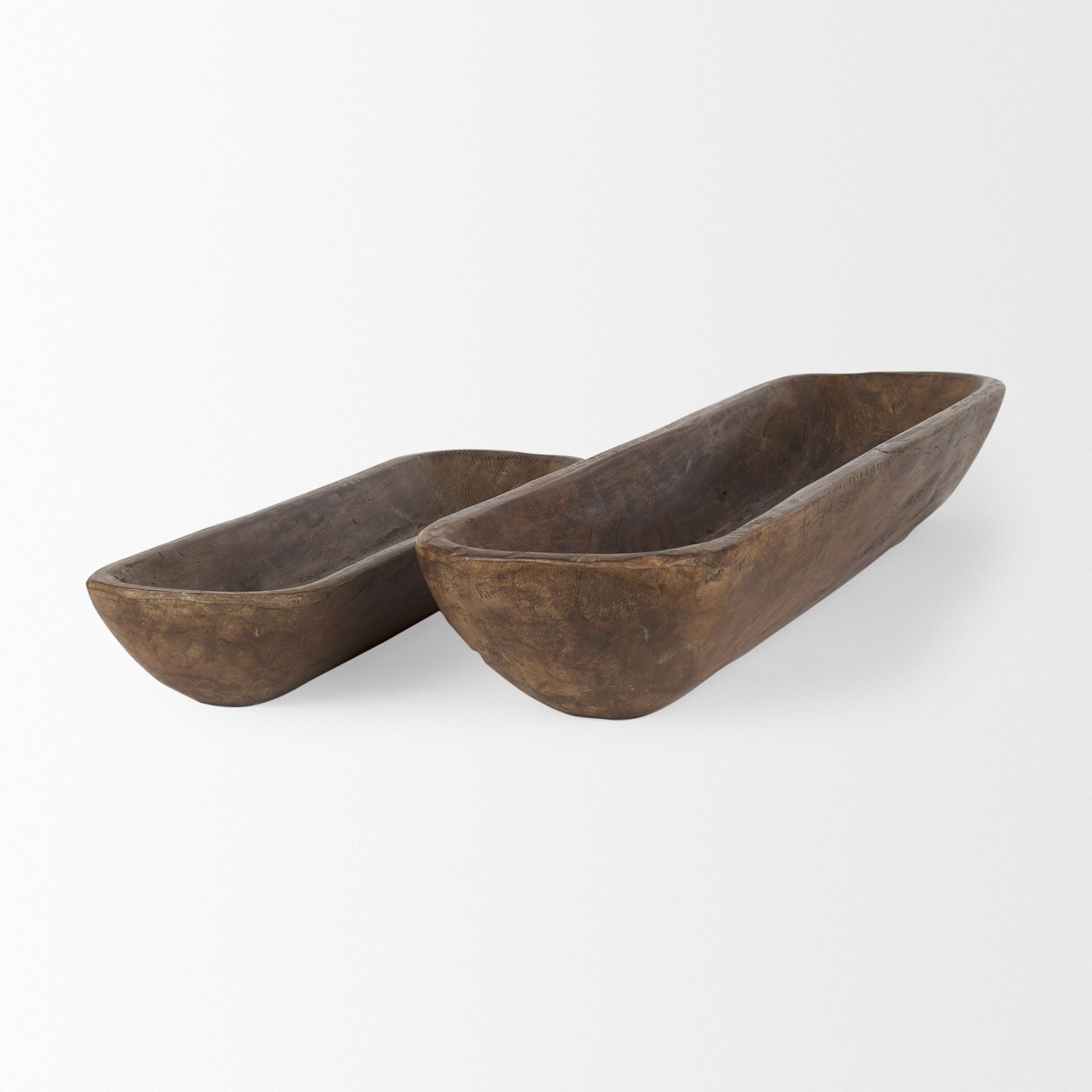 Mercana Athena Reclaimed Wood Trays (Set of 2) - Brown