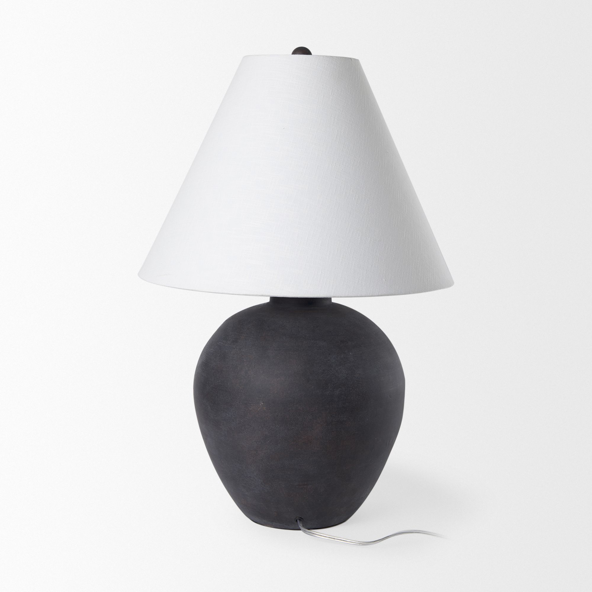 Mercana Marvin Ceramic Table Lamp - Black