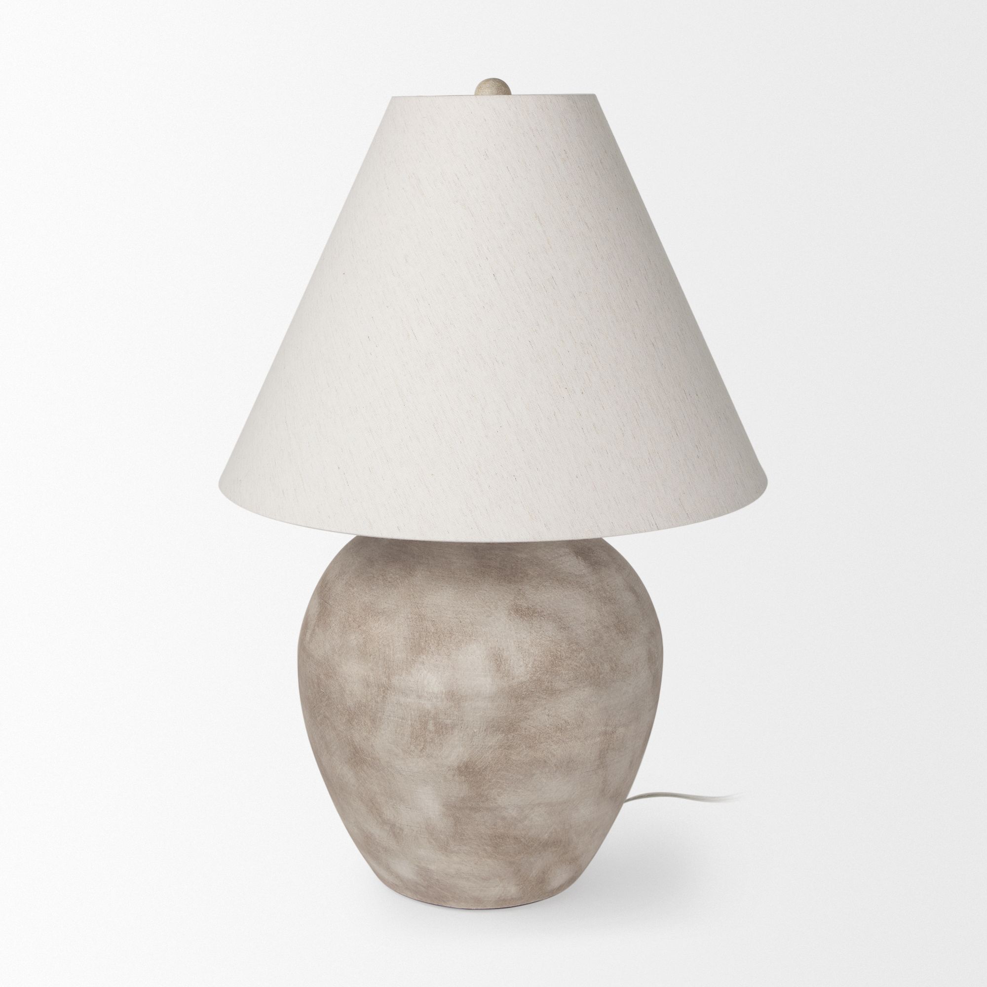 Mercana Marvin Ceramic Table Lamp - Taupe