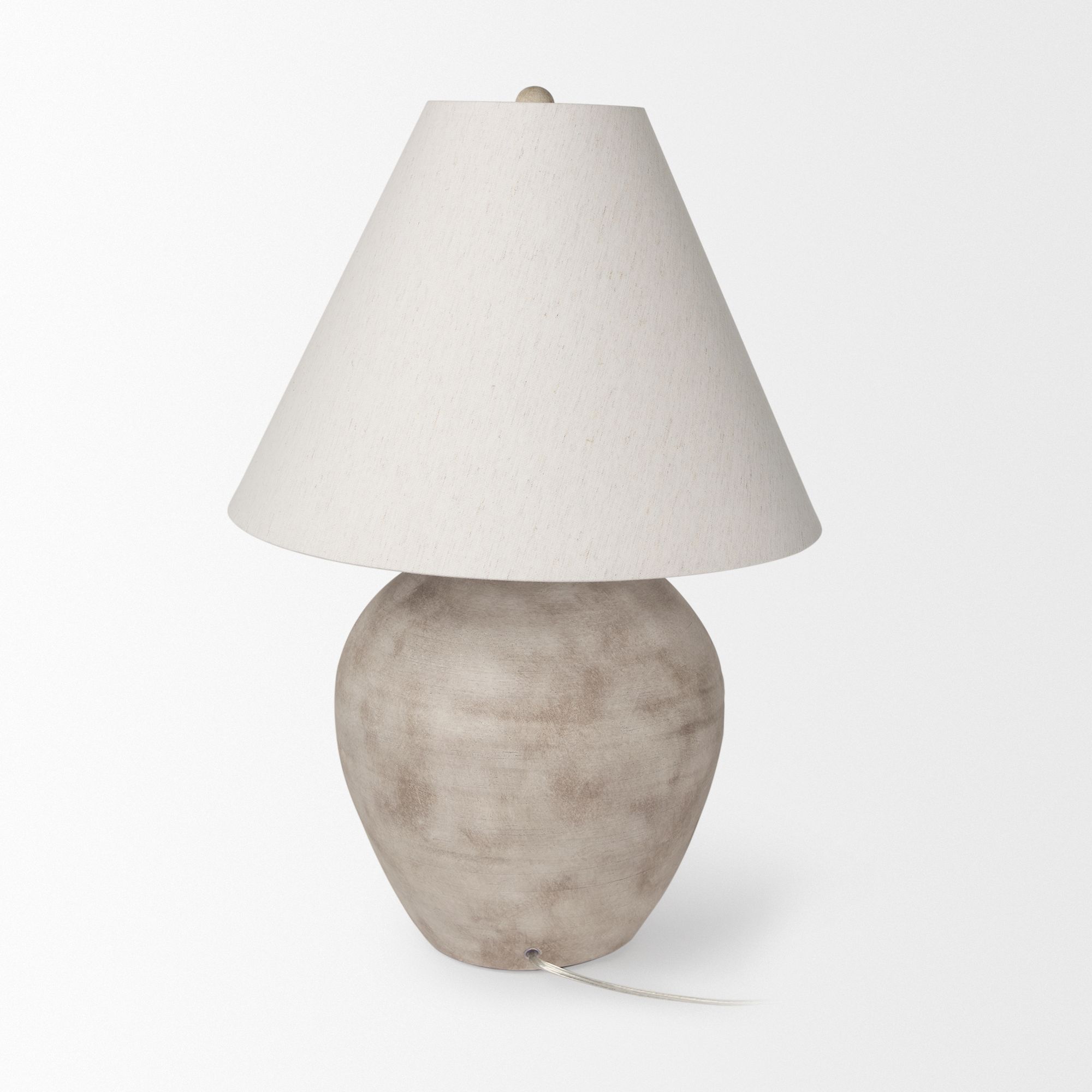 Mercana Marvin Ceramic Table Lamp - Taupe