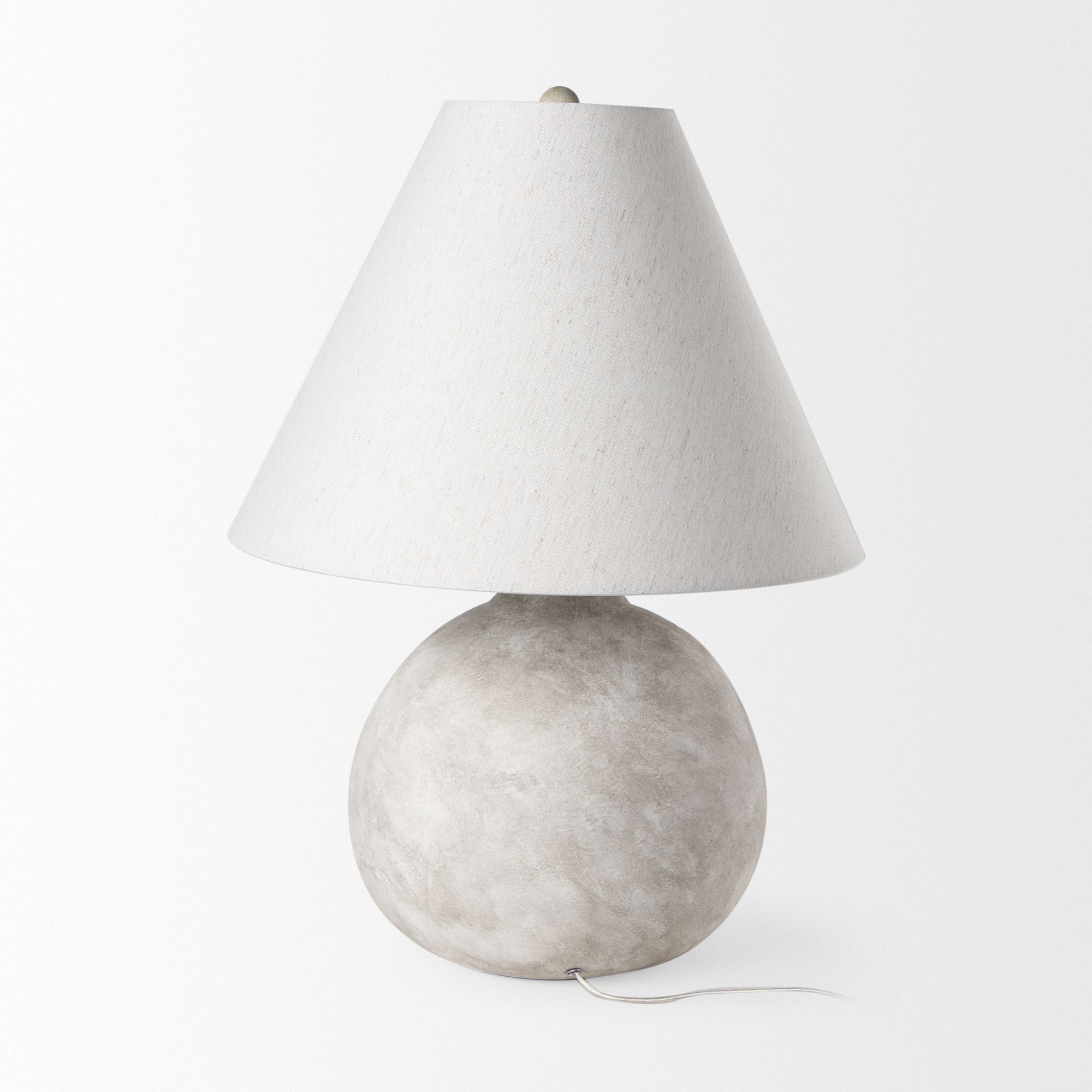 Mercana Mehdi Ceramic Table Lamp - Cream