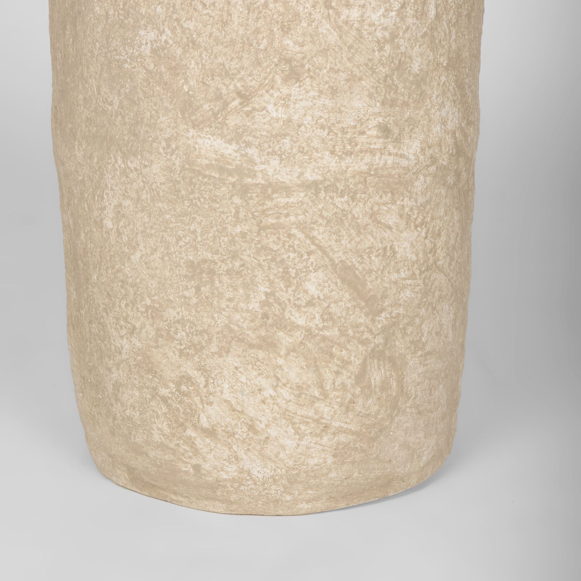 Mercana Rama Small Paper Mache Floor Vase - Beige