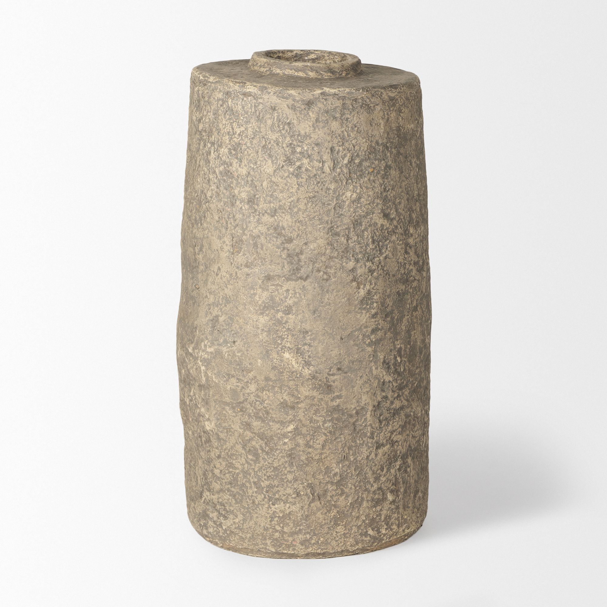 Mercana Rama Small Paper Mache Floor Vase - Gray