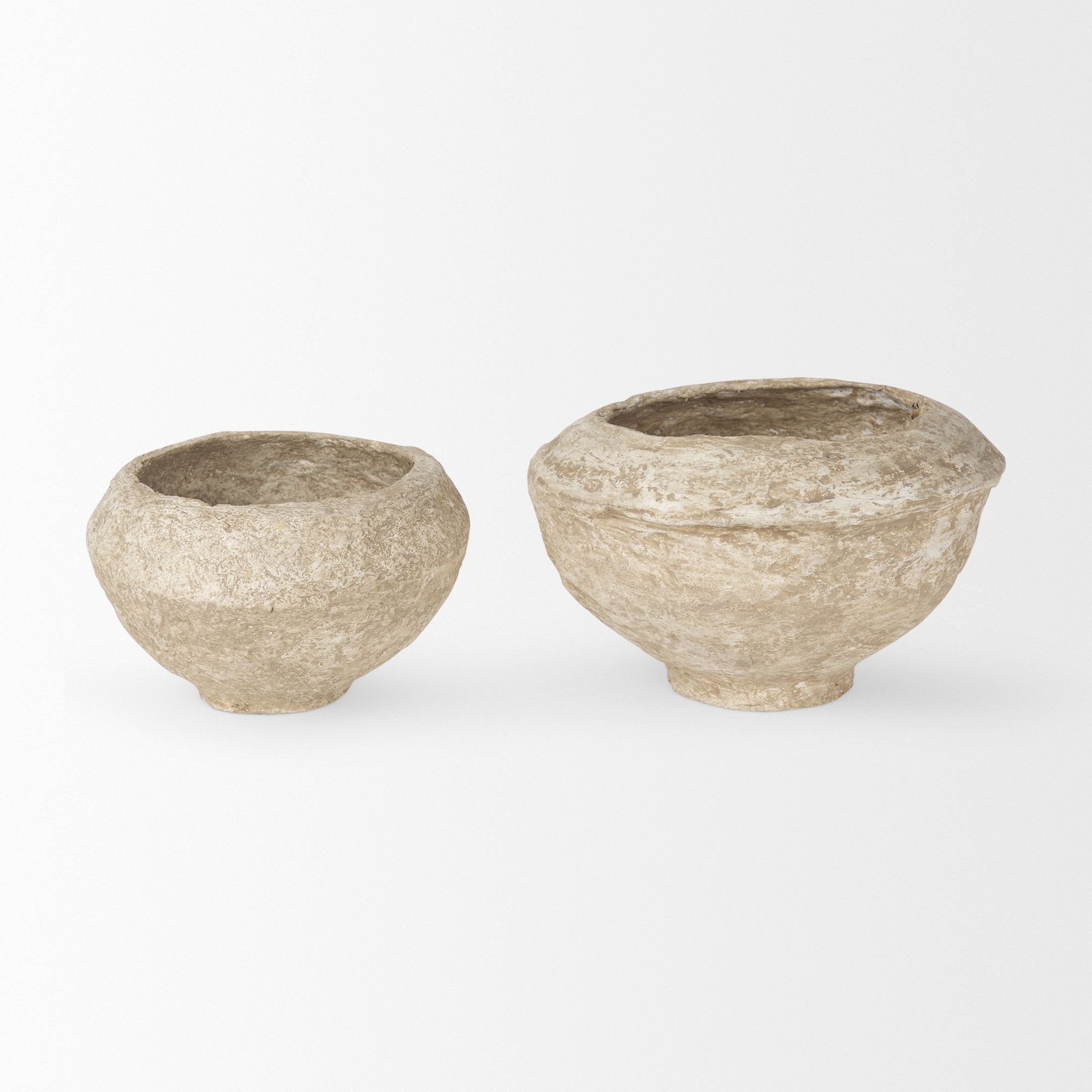 Mercana - Sonu Paper Mache Half-Pot Bowls (Set)