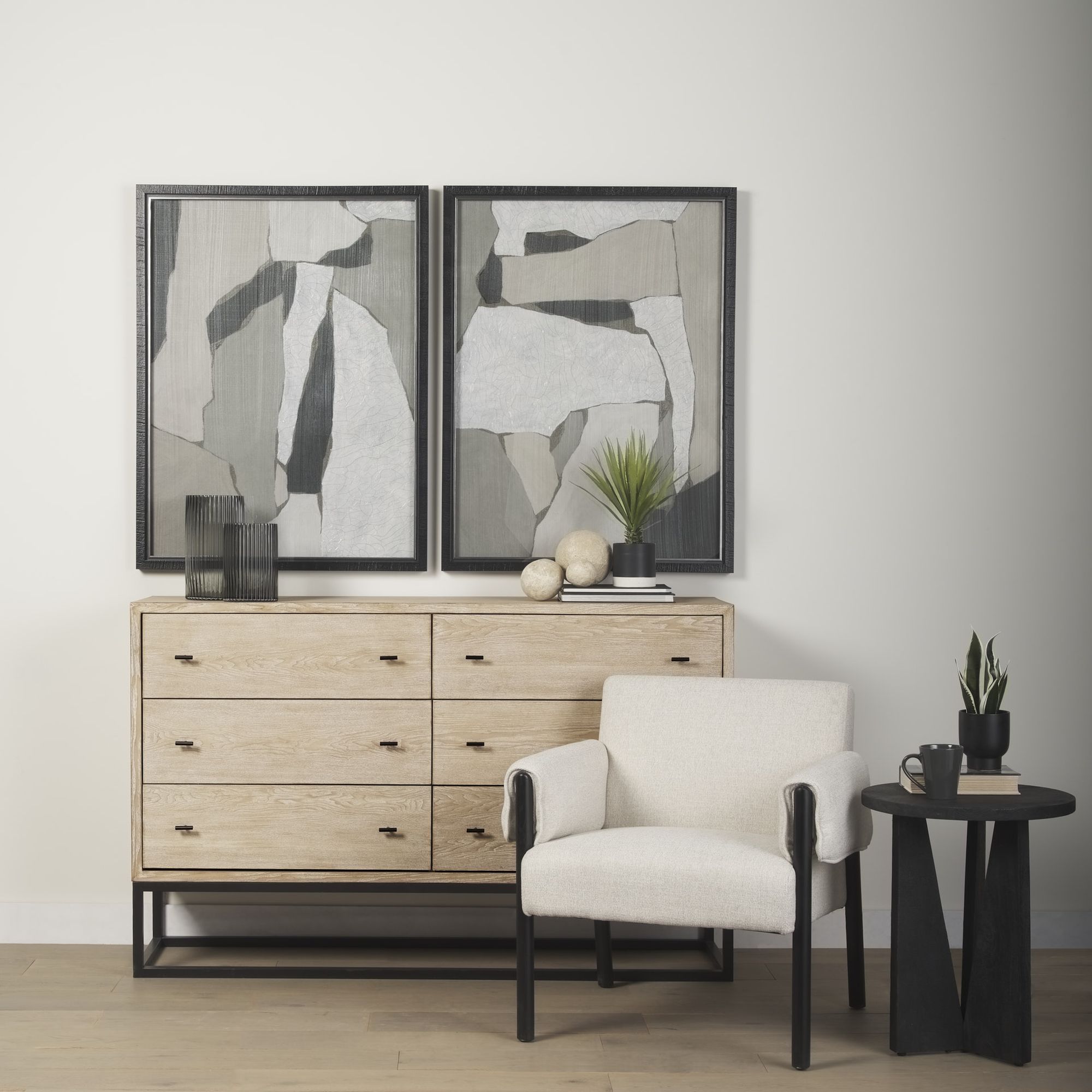 Mercana Ciara Sideboard - Beige, Fir Veneer