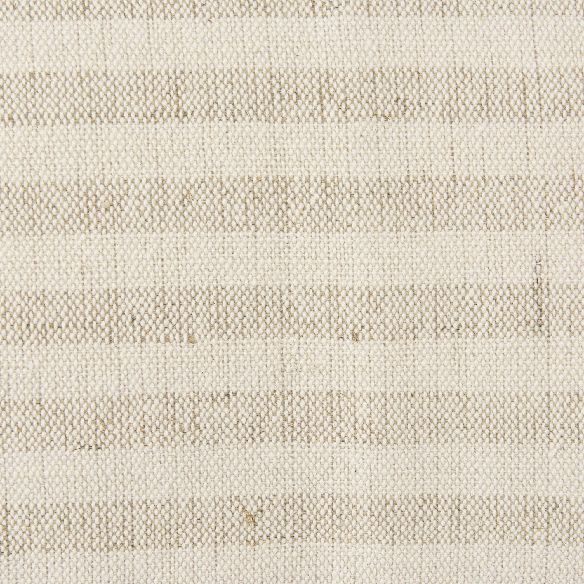 Mercana Jace Stripe Linen-Cotton Square Decorative Pillow Cover - Cream/Beige, Square