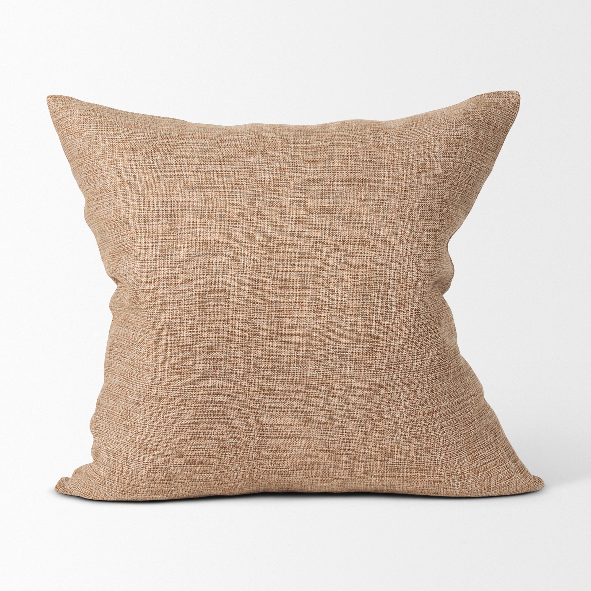 Mercana Jacklyn Linen Square Decorative Pillow Cover - Brown, Square