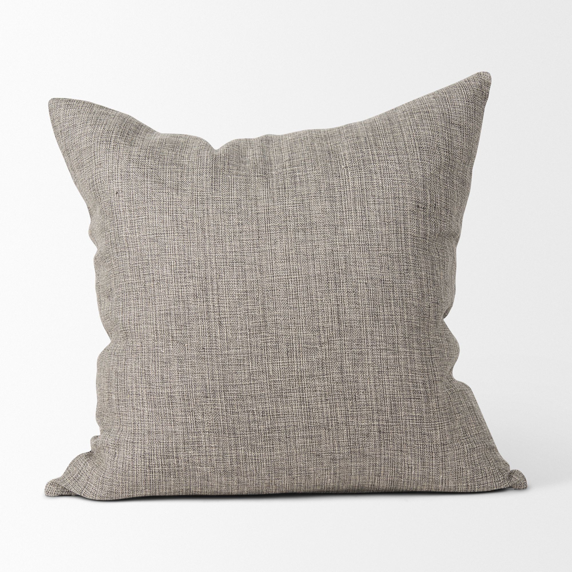 Mercana Jacklyn Linen Square Decorative Pillow Cover - Gray, Square