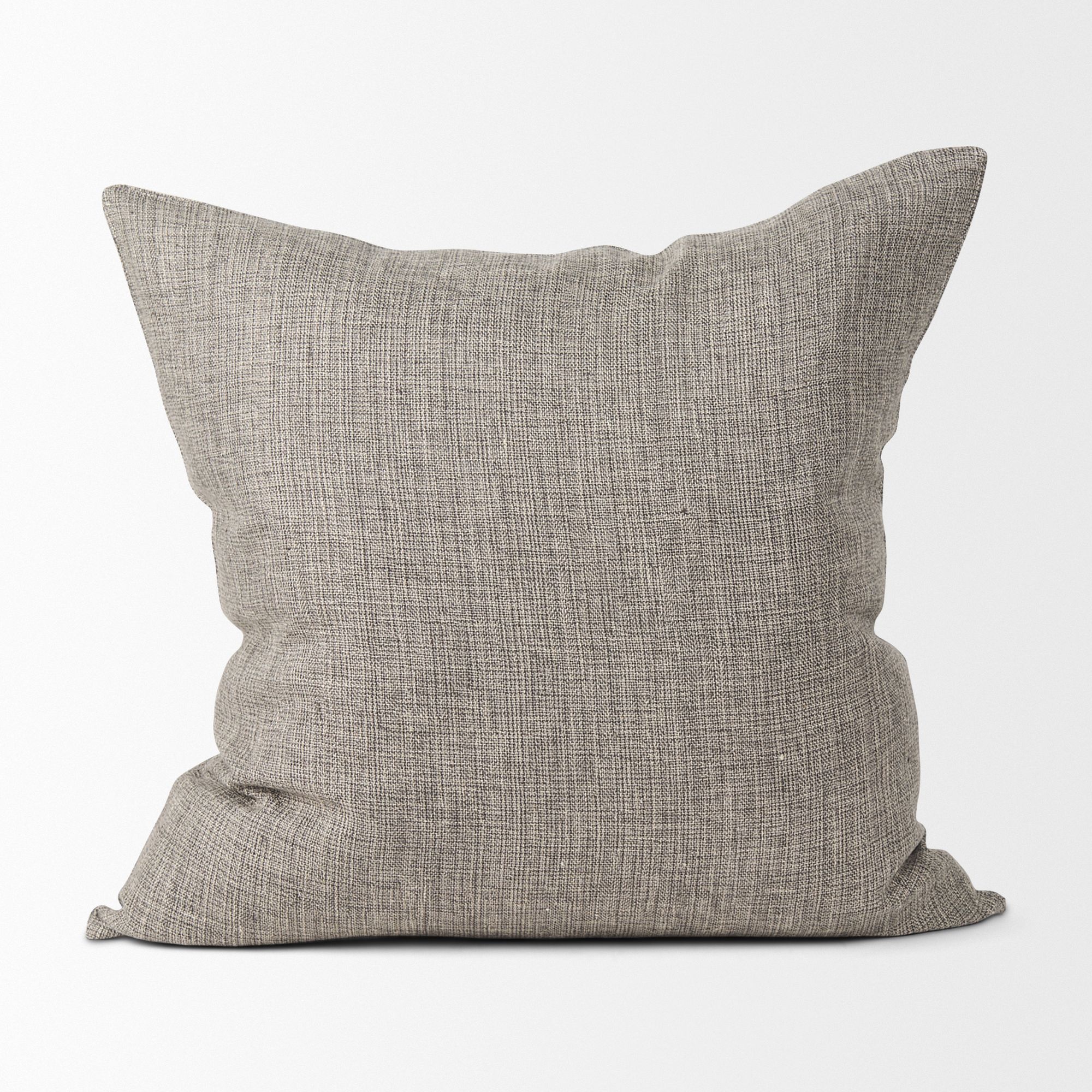 Mercana Jacklyn Linen Square Decorative Pillow Cover - Gray, Square