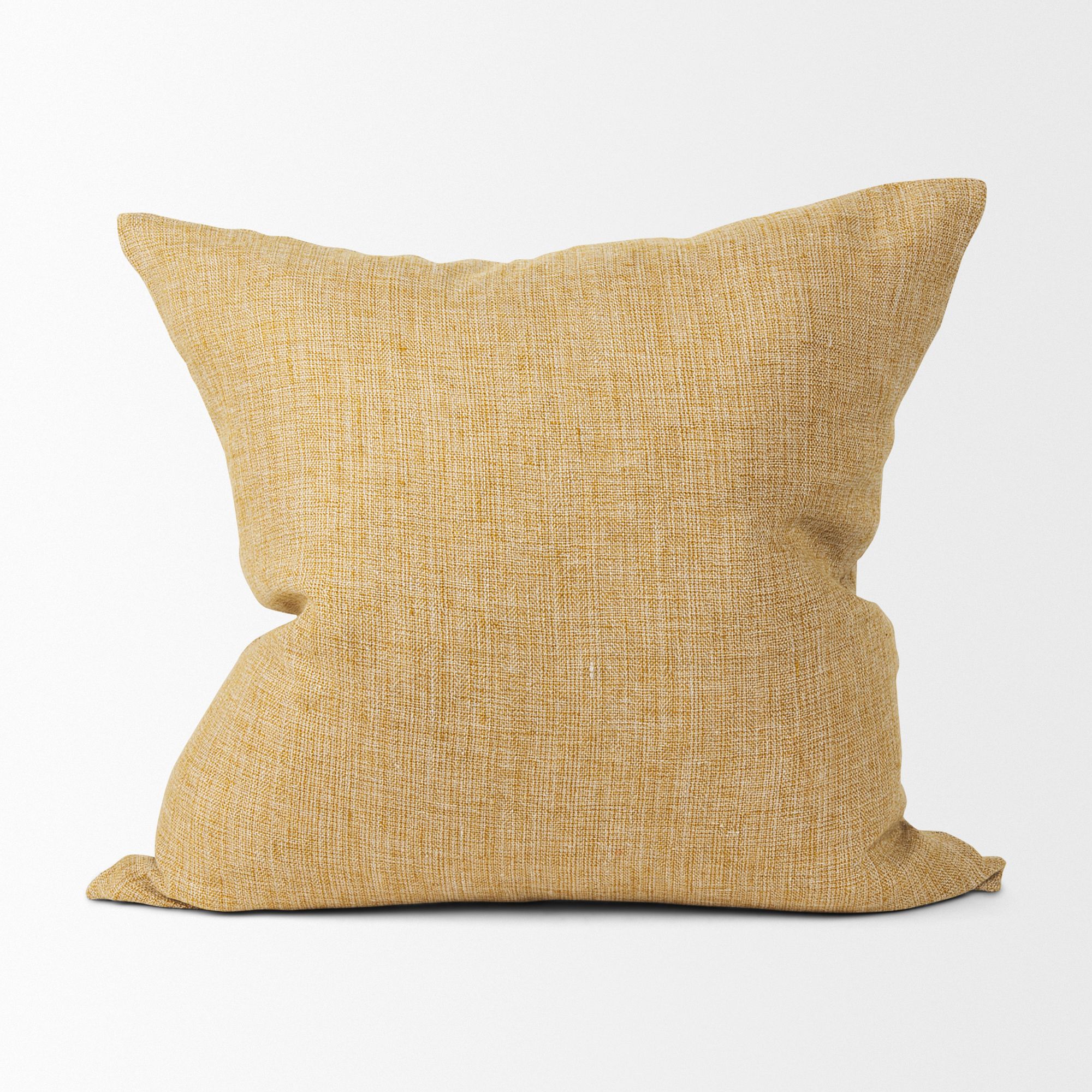 Mercana Jacklyn Linen Square Decorative Pillow Cover - Mustard, Square