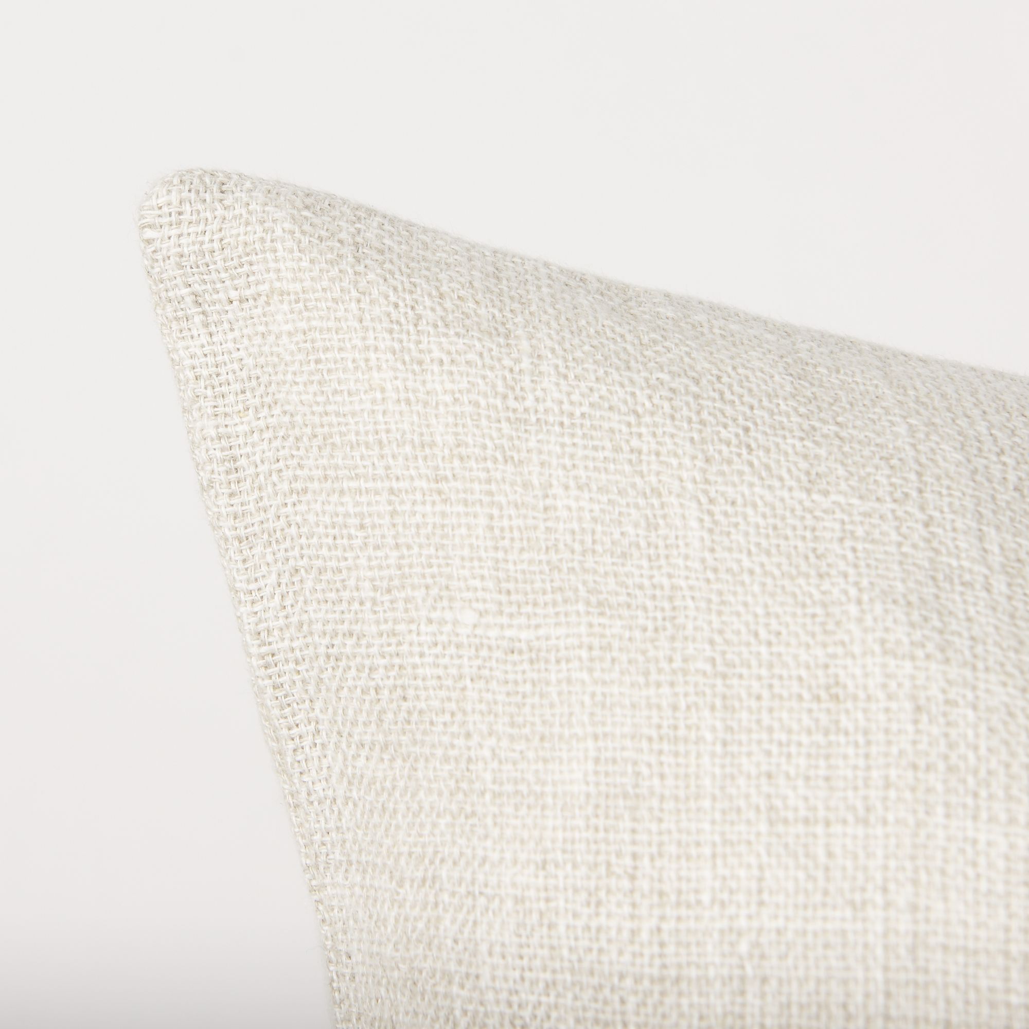 Mercana Jacklyn Linen Square Decorative Pillow Cover - Cream, Square