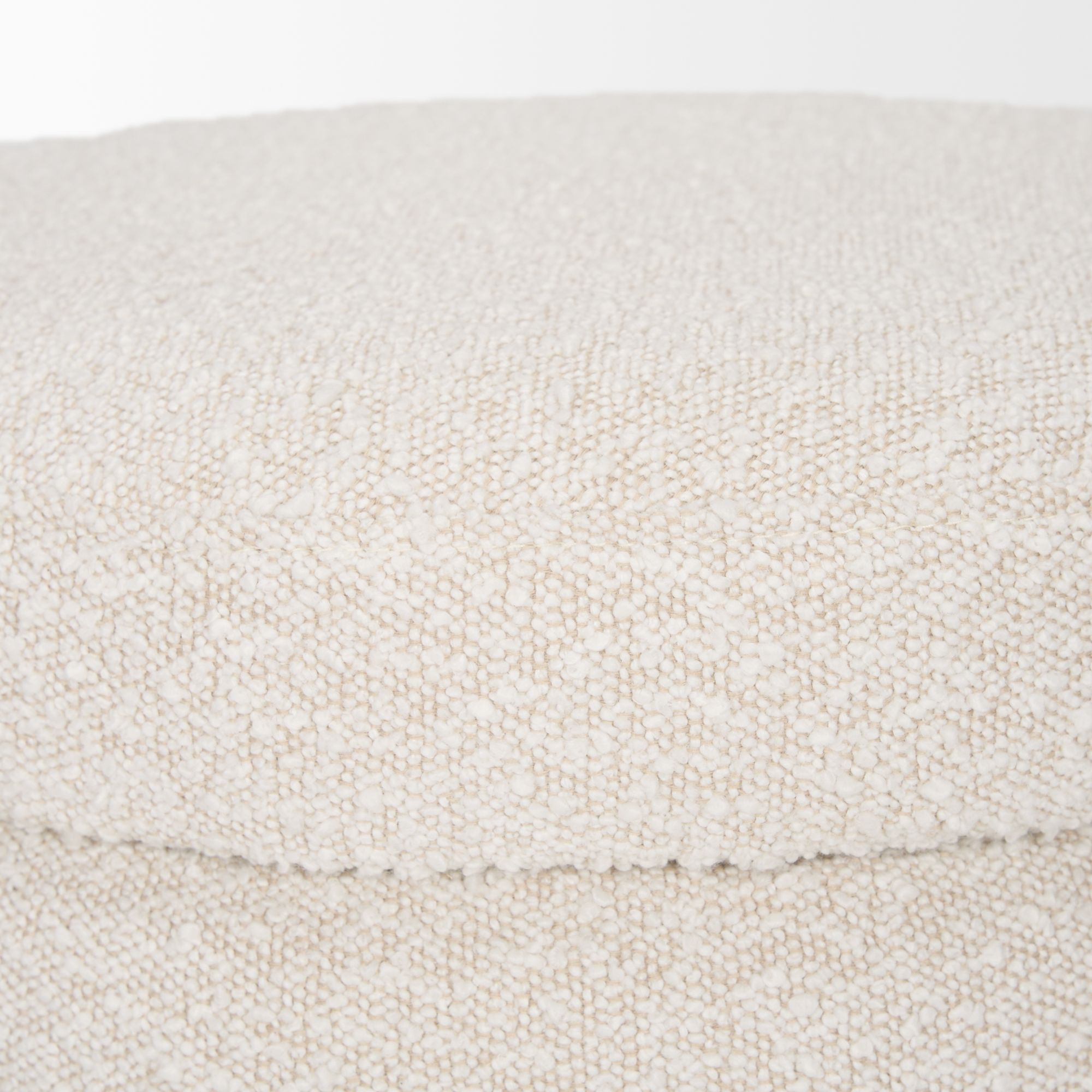 Mercana Elise Ottoman - Cream, Boucle