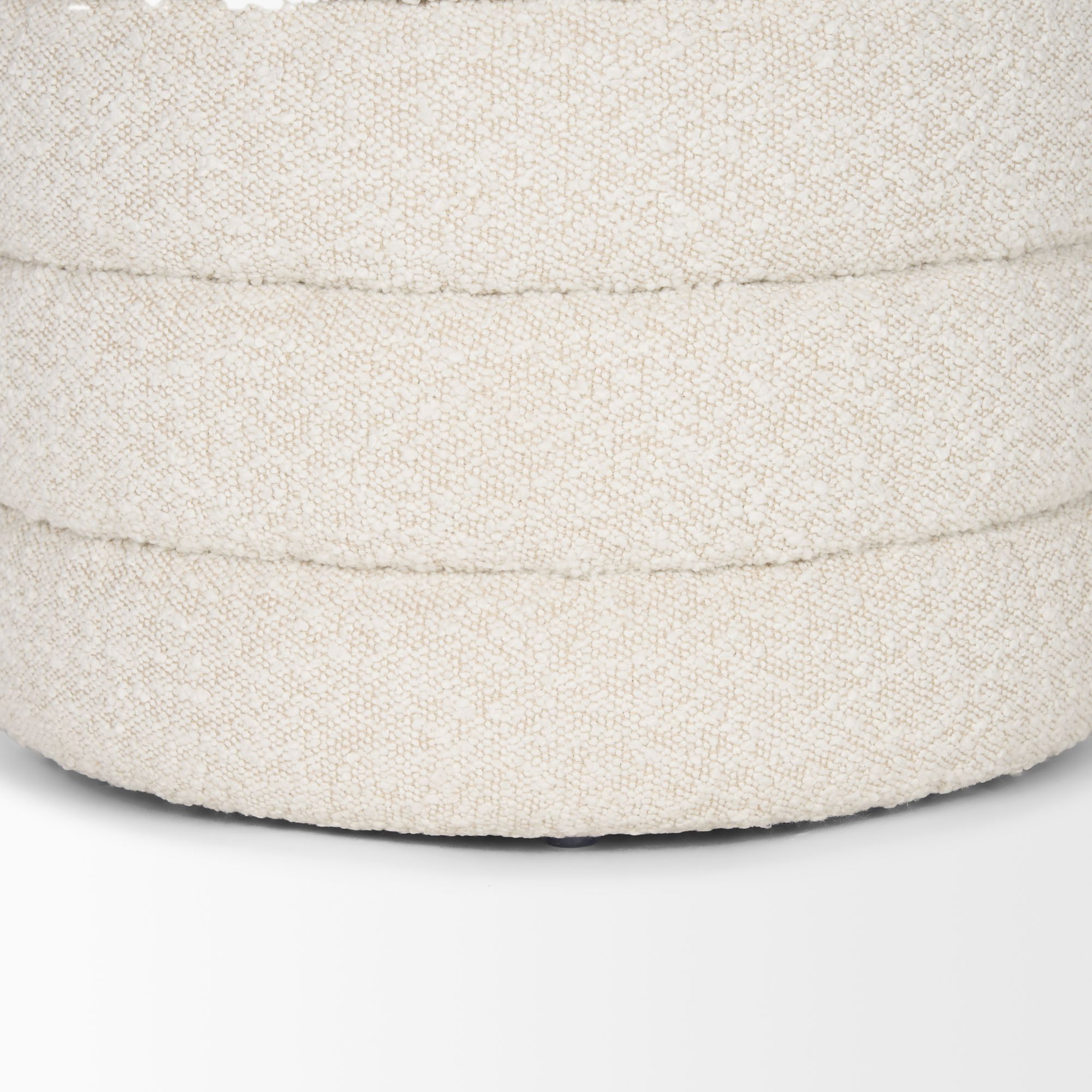 Mercana Elise Ottoman - Cream, Boucle