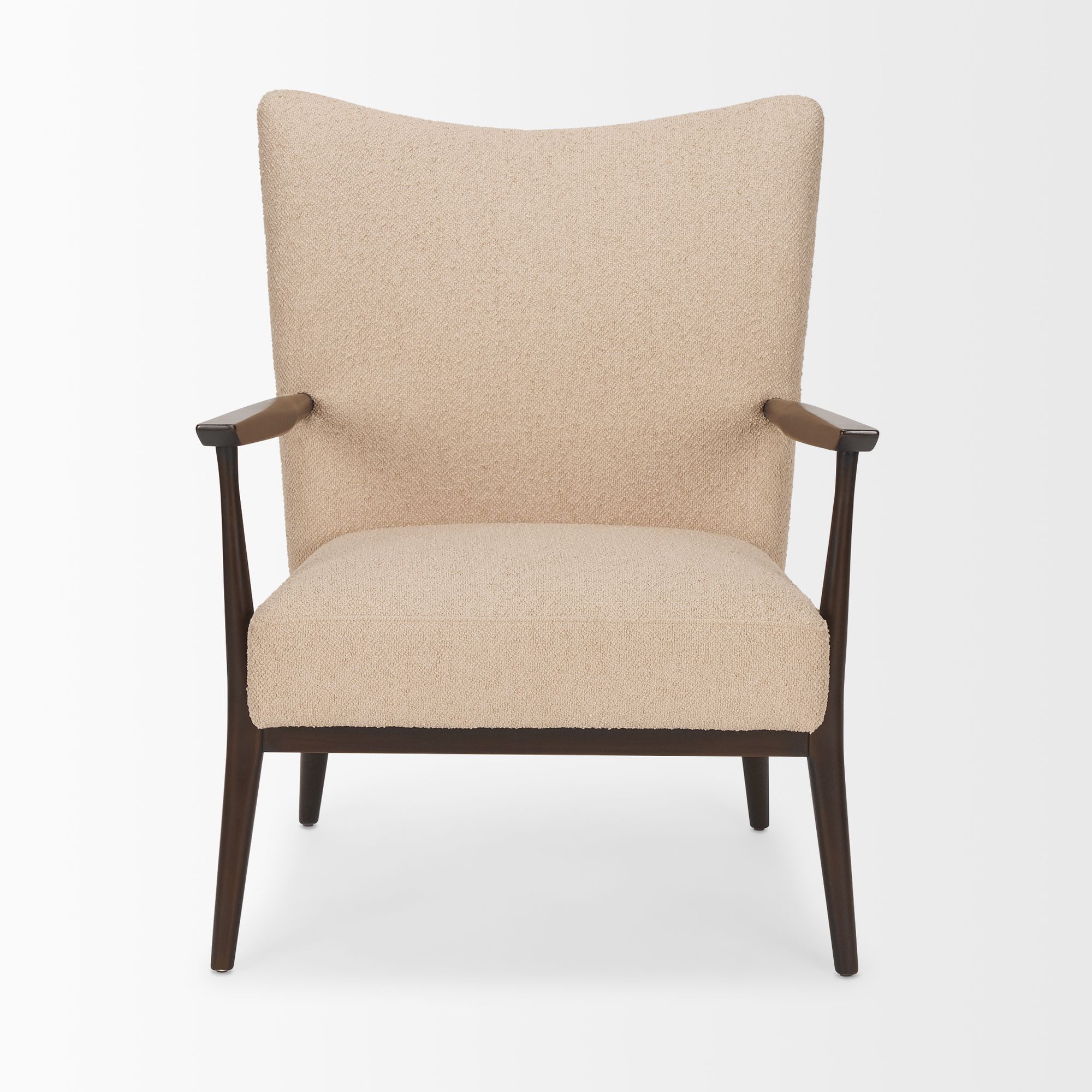 Mercana - Argent Accent Chair in Beige, Boucle