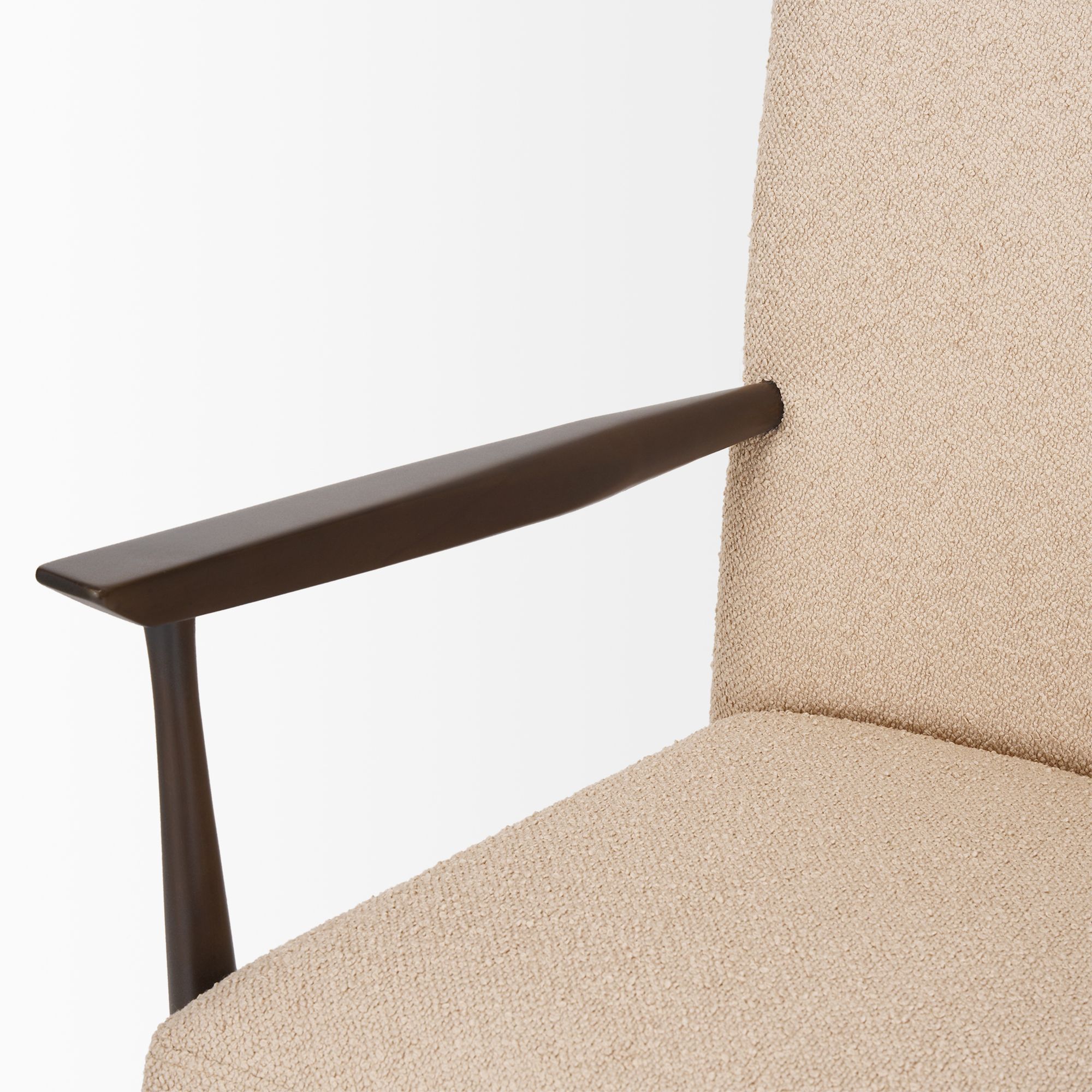 Mercana - Argent Accent Chair in Beige, Boucle