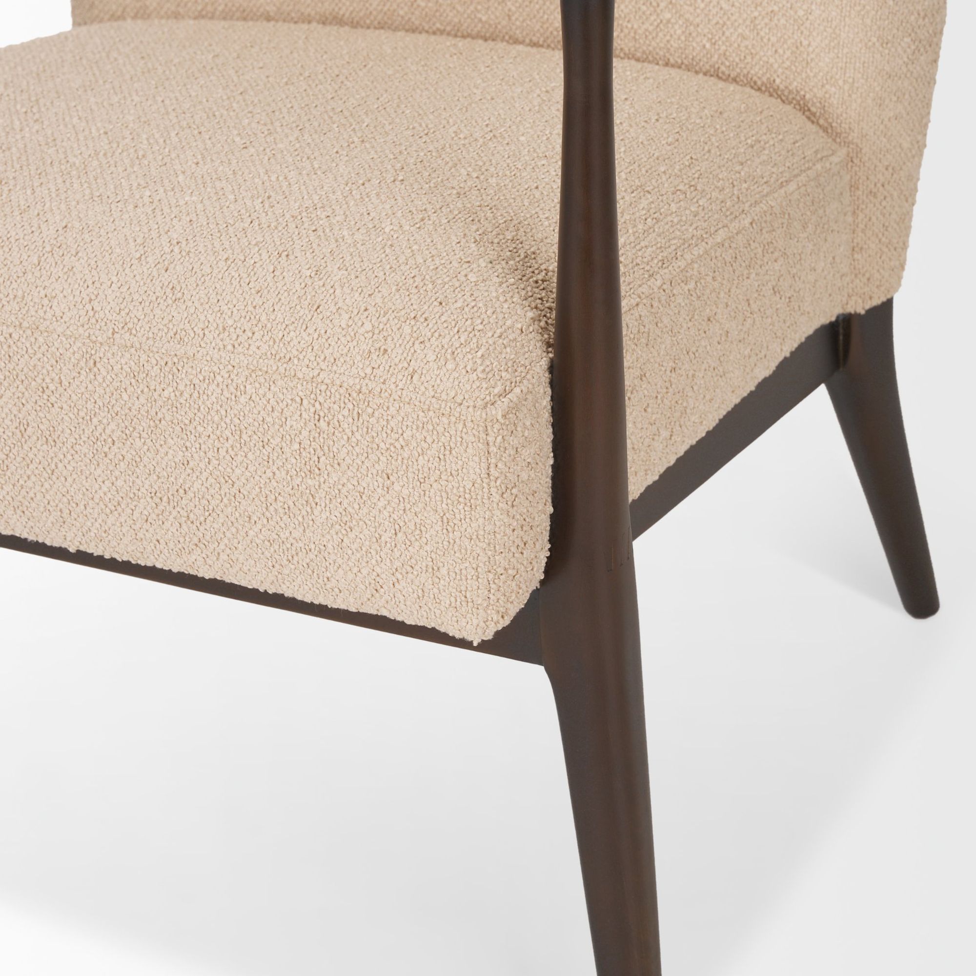 Mercana - Argent Accent Chair in Beige, Boucle