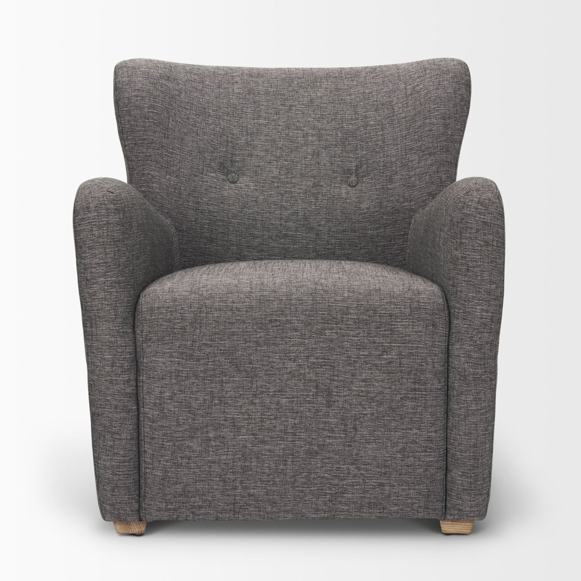 Mercana - Dunstan Accent Chair in Gray, Twill Fabric