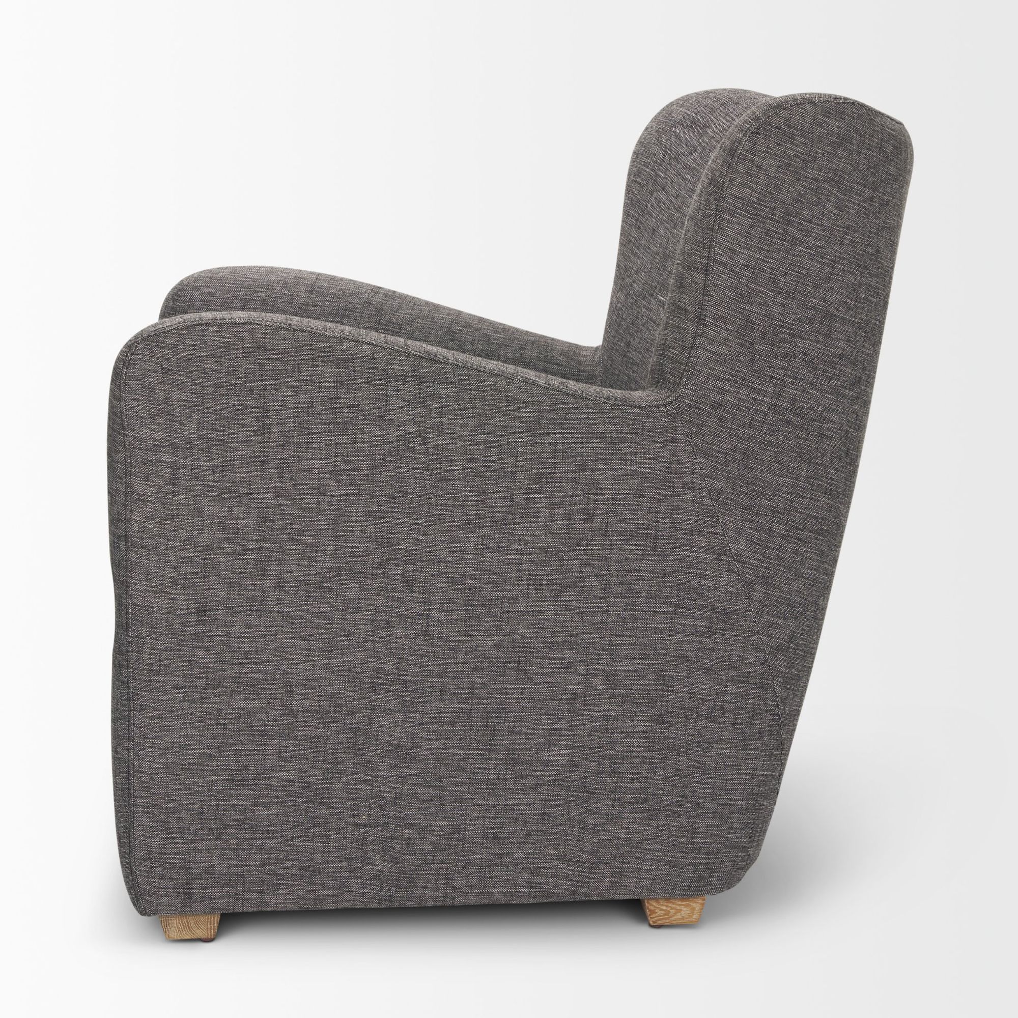 Mercana - Dunstan Accent Chair in Gray, Twill Fabric