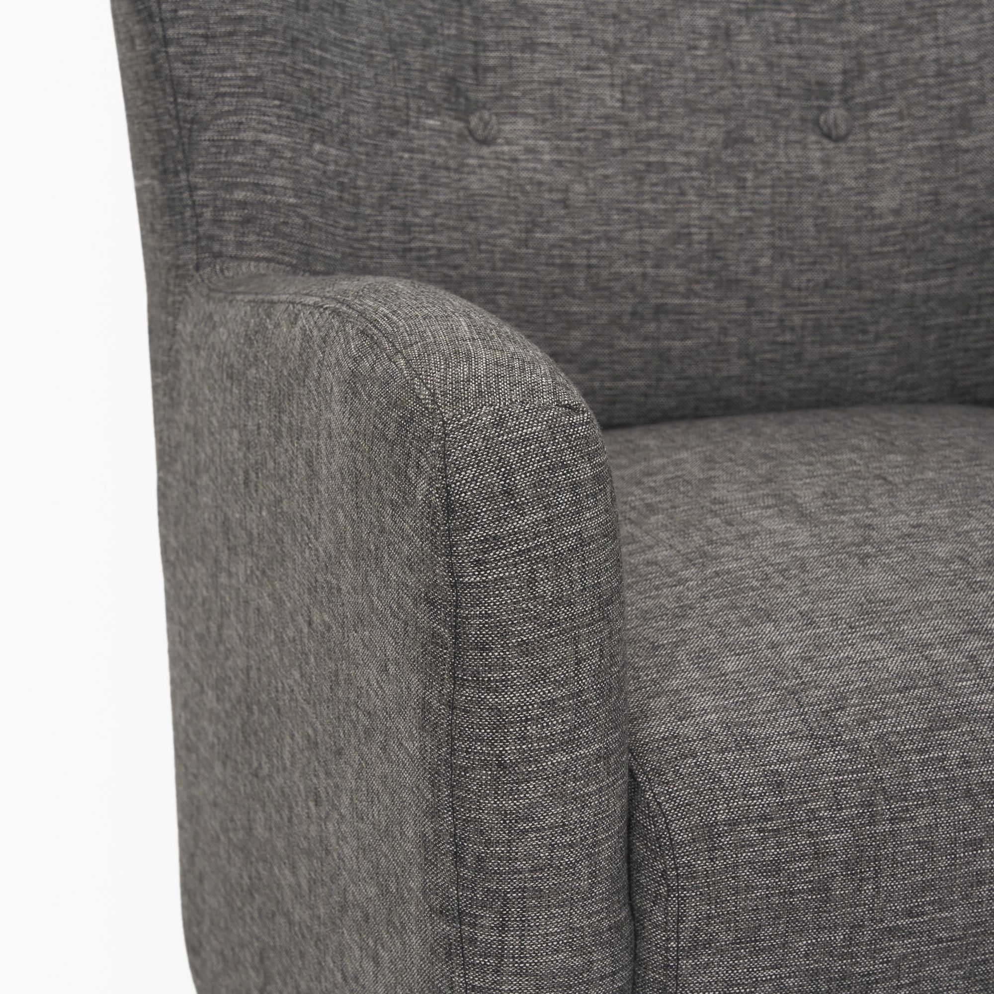 Mercana - Dunstan Accent Chair in Gray, Twill Fabric