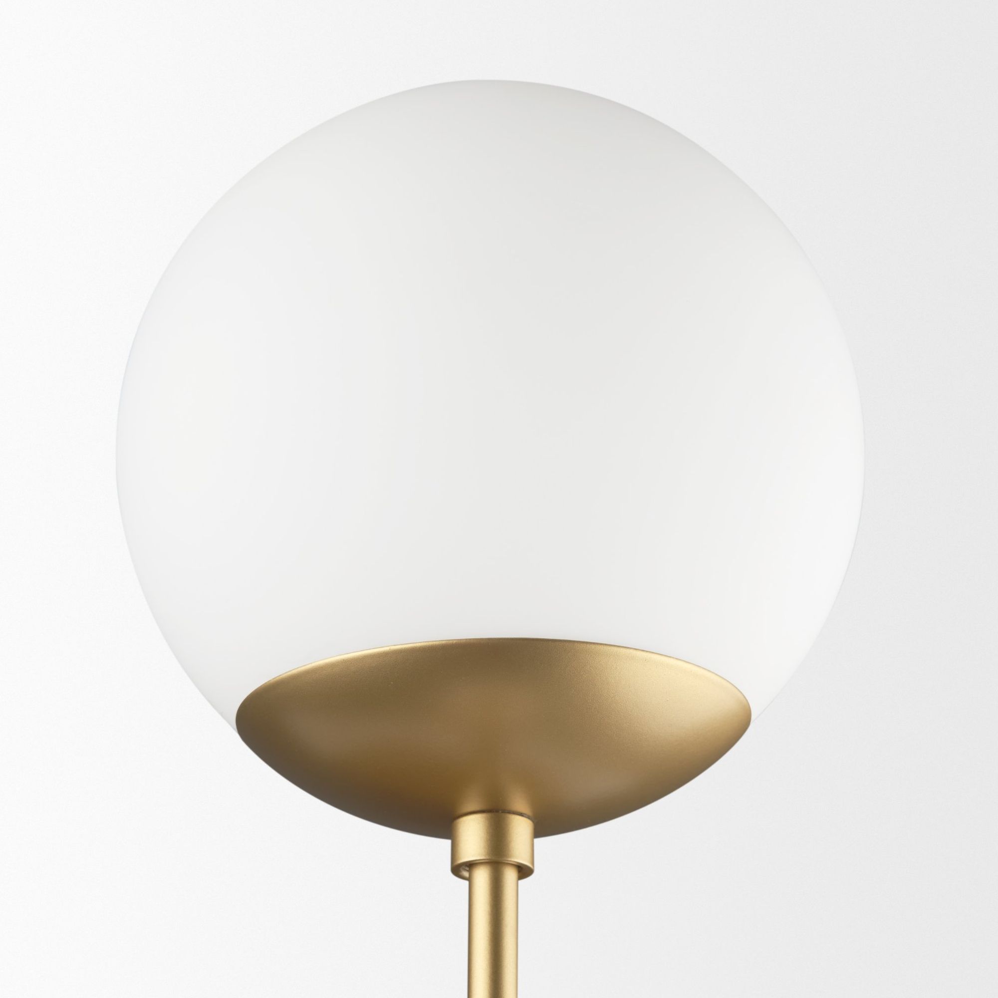 Mercana Edie 2-Light Wall Sconce with Frosted Glass Globes - Gold