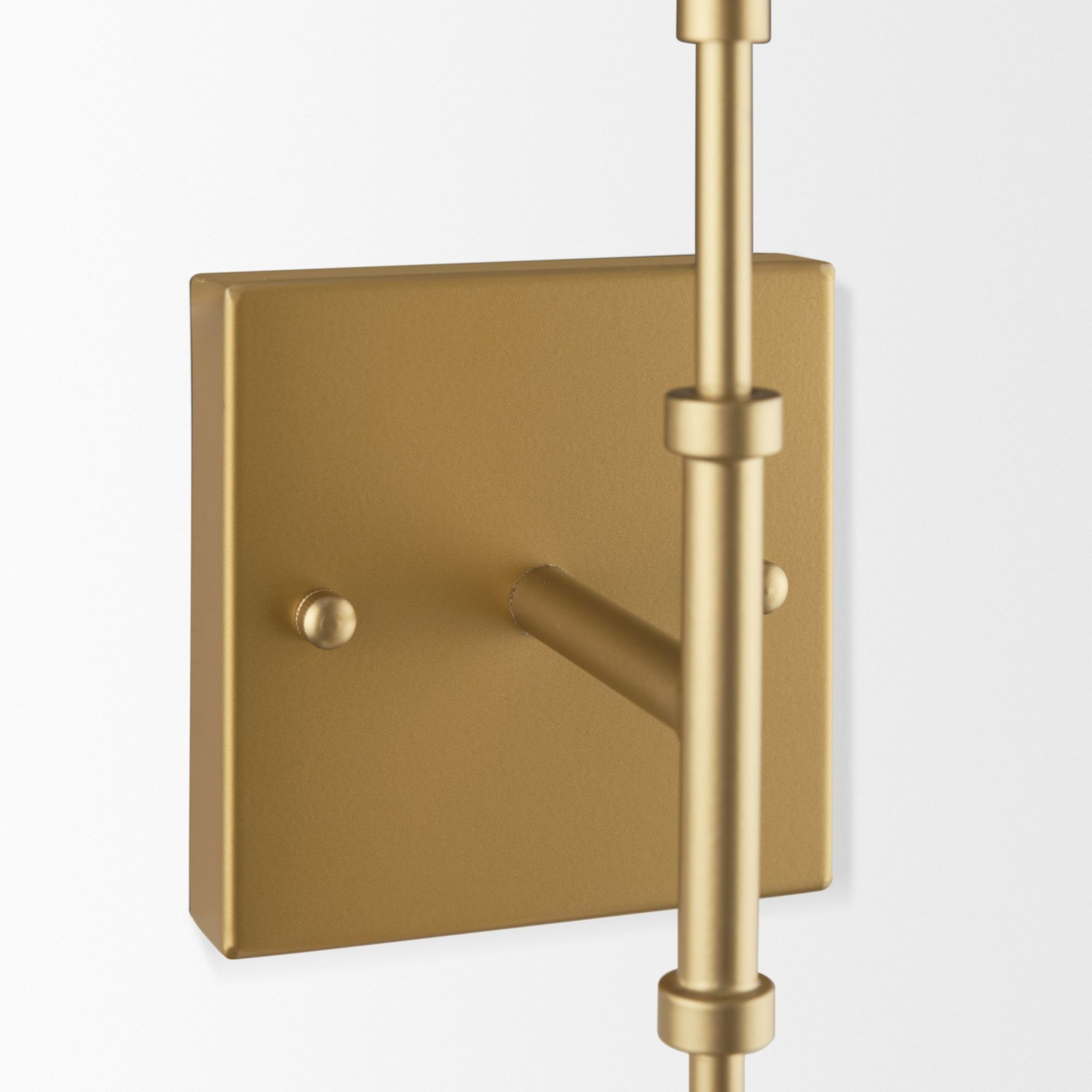 Mercana Edie 2-Light Wall Sconce with Frosted Glass Globes - Gold