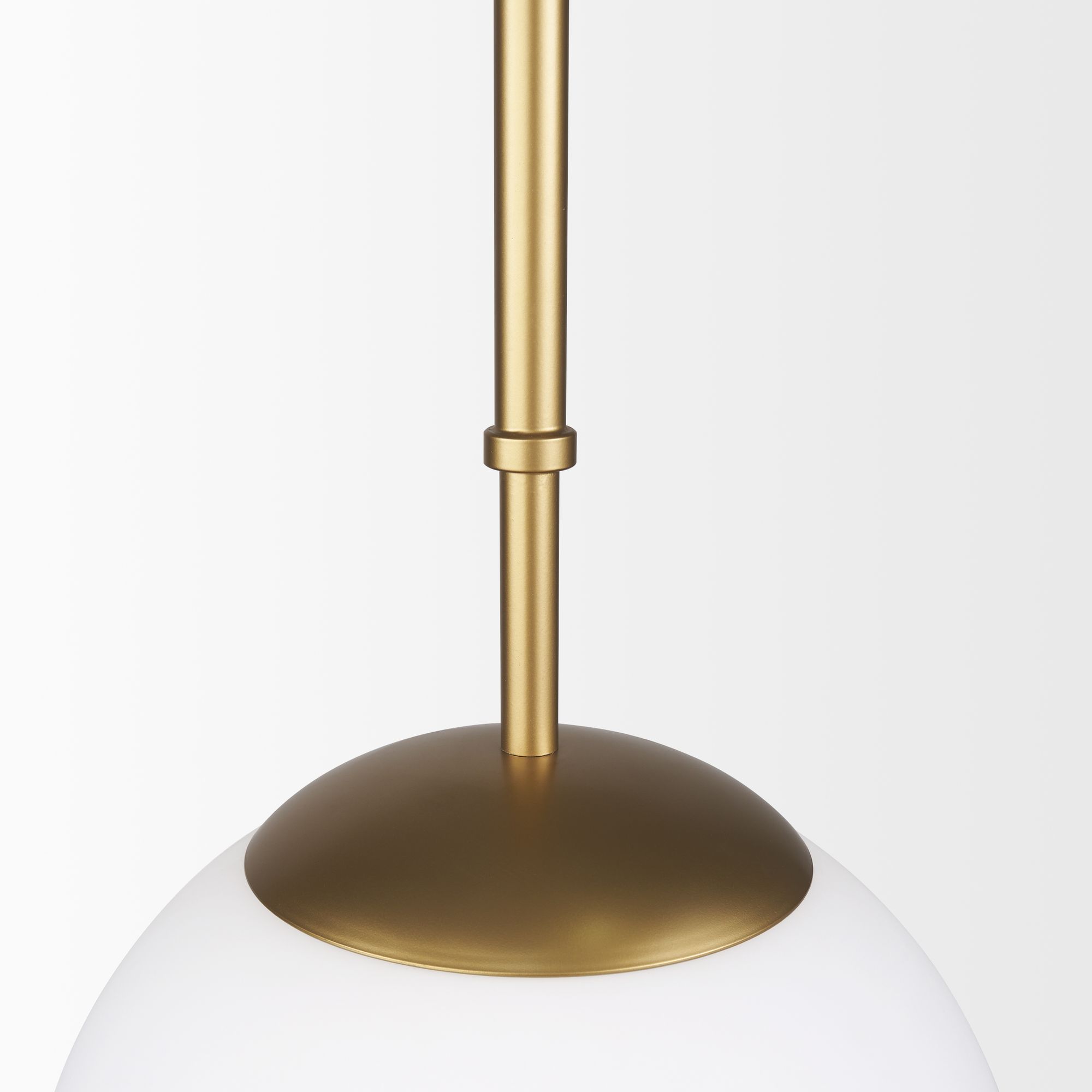 Mercana Edie Pendant Light with Frosted Glass Globe - Gold