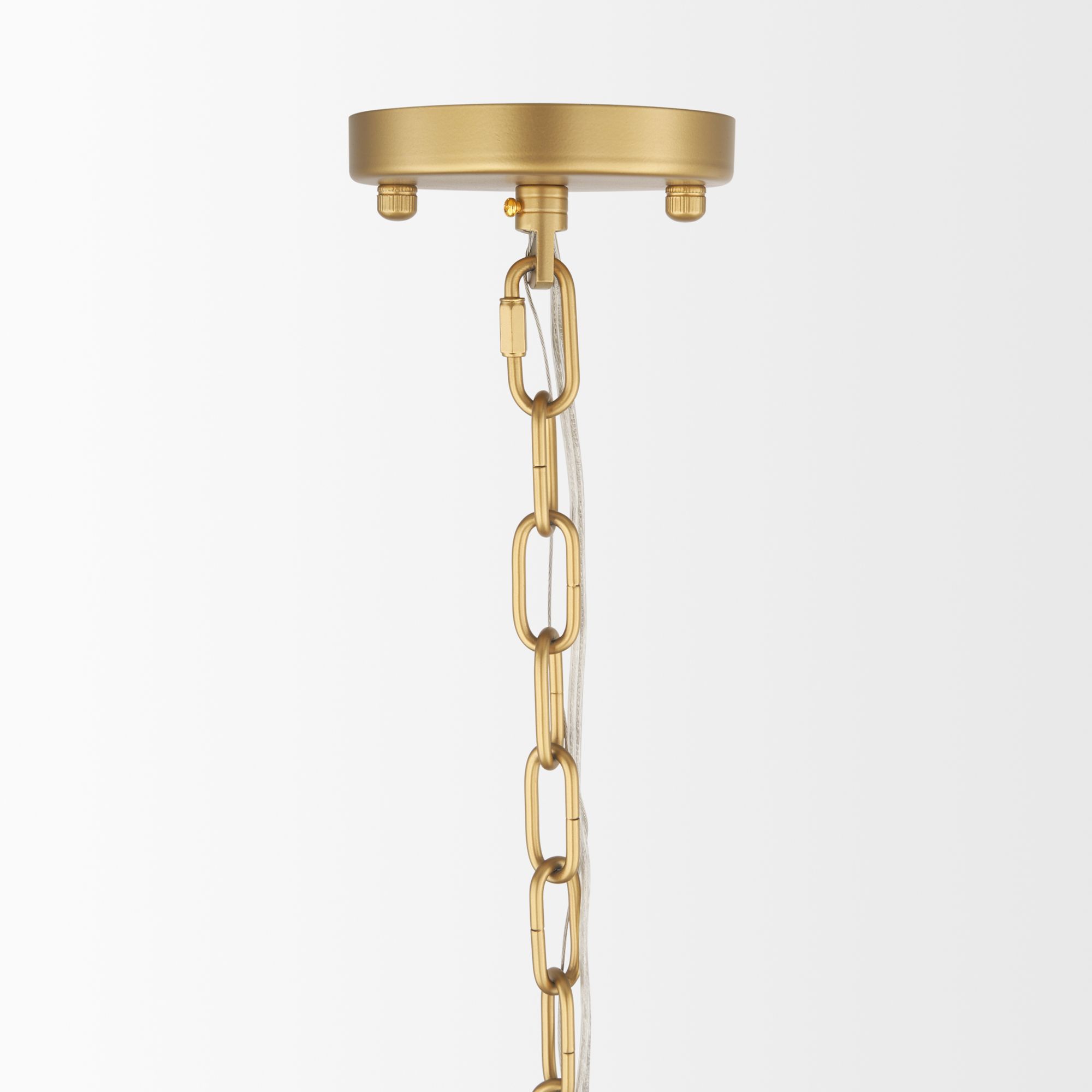 Mercana Barbara Chandelier with Frosted Glass Globes 18-Light - Gold