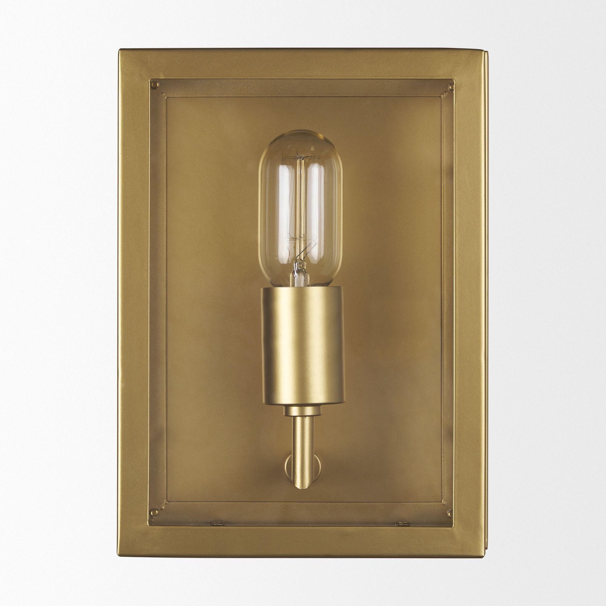 Mercana Cairn 1-Light Wall Sconce with Glass - Gold