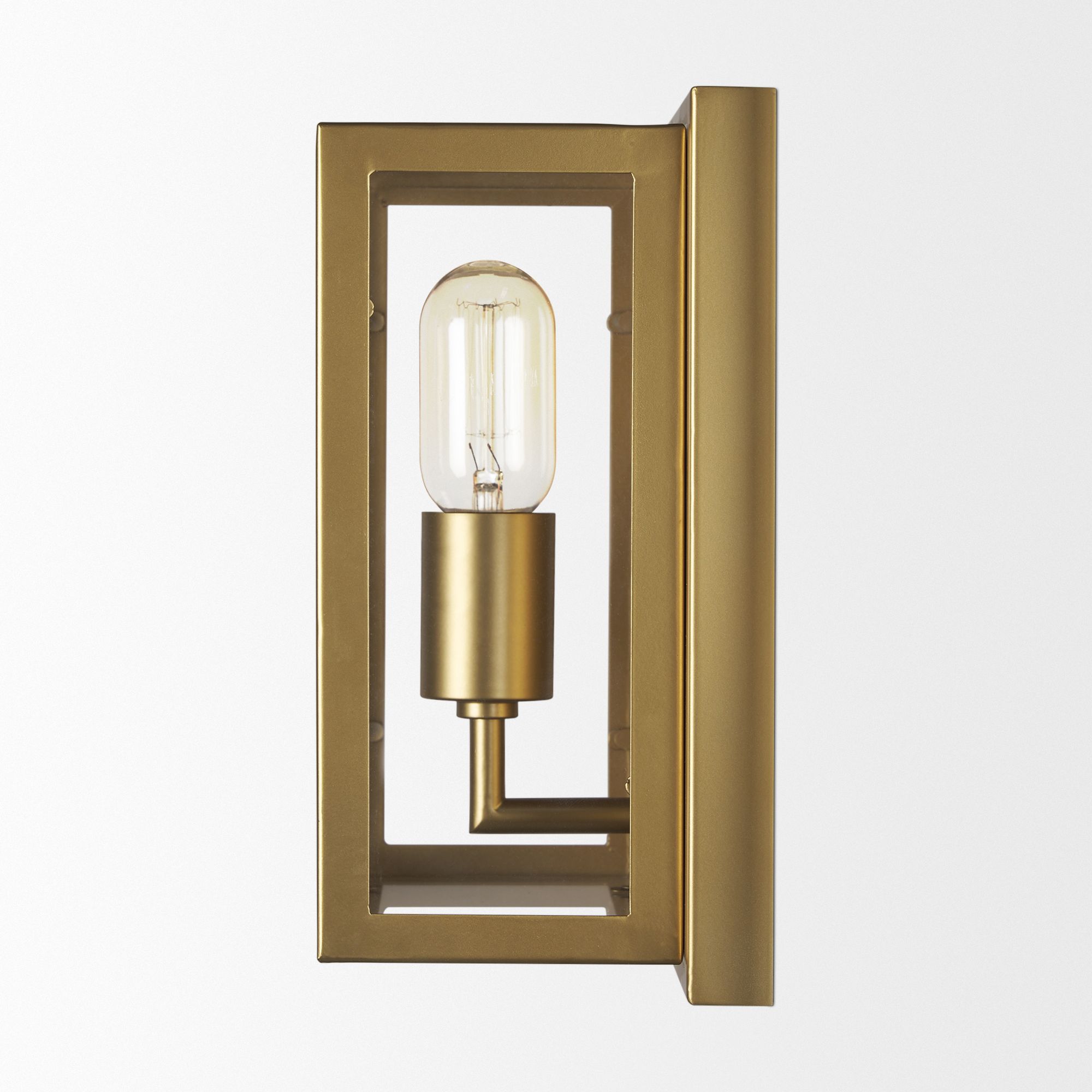 Mercana Cairn 1-Light Wall Sconce with Glass - Gold