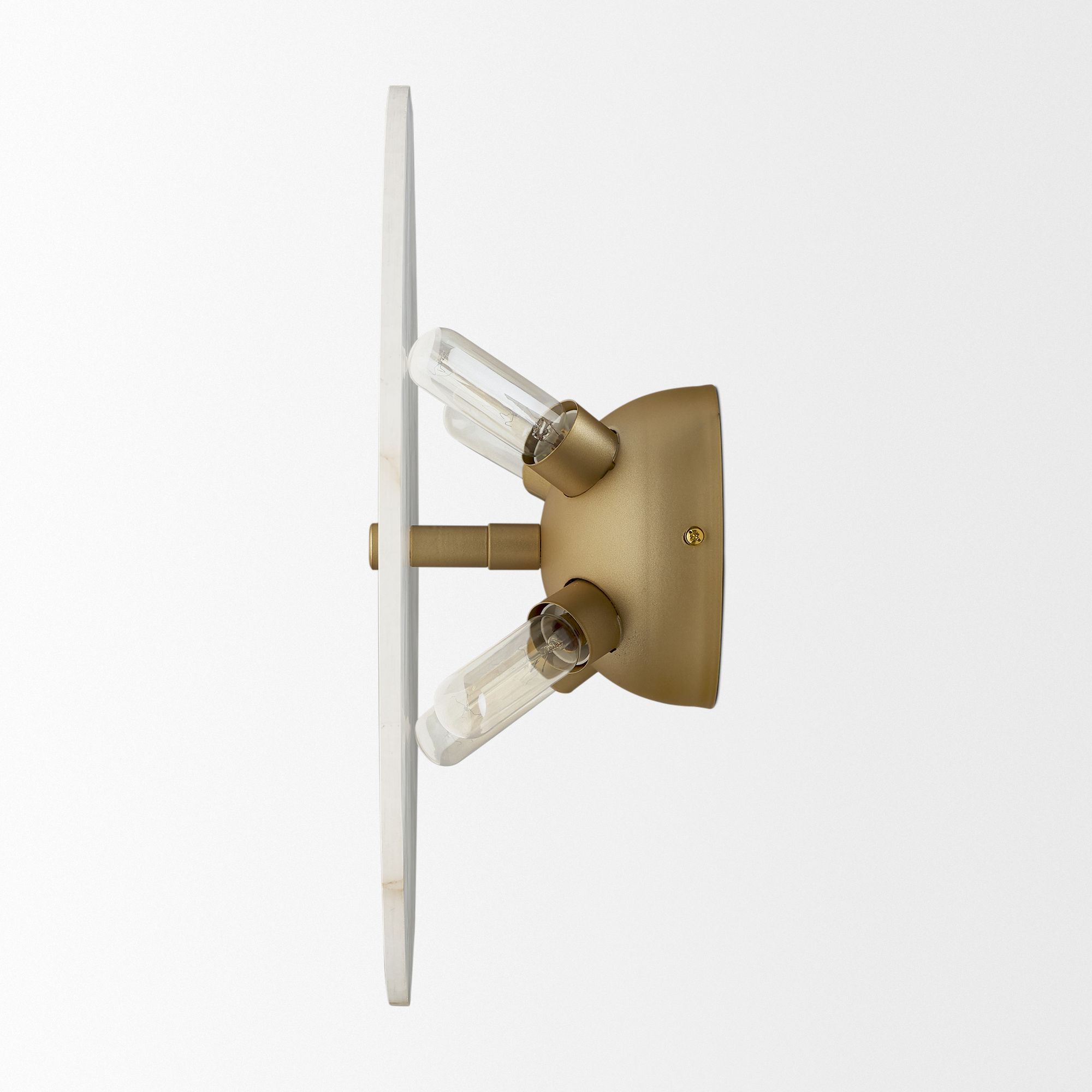 Mercana - Dolly Brushed Gold Metal with Alabaster Shade 4-Light Wall Sconce