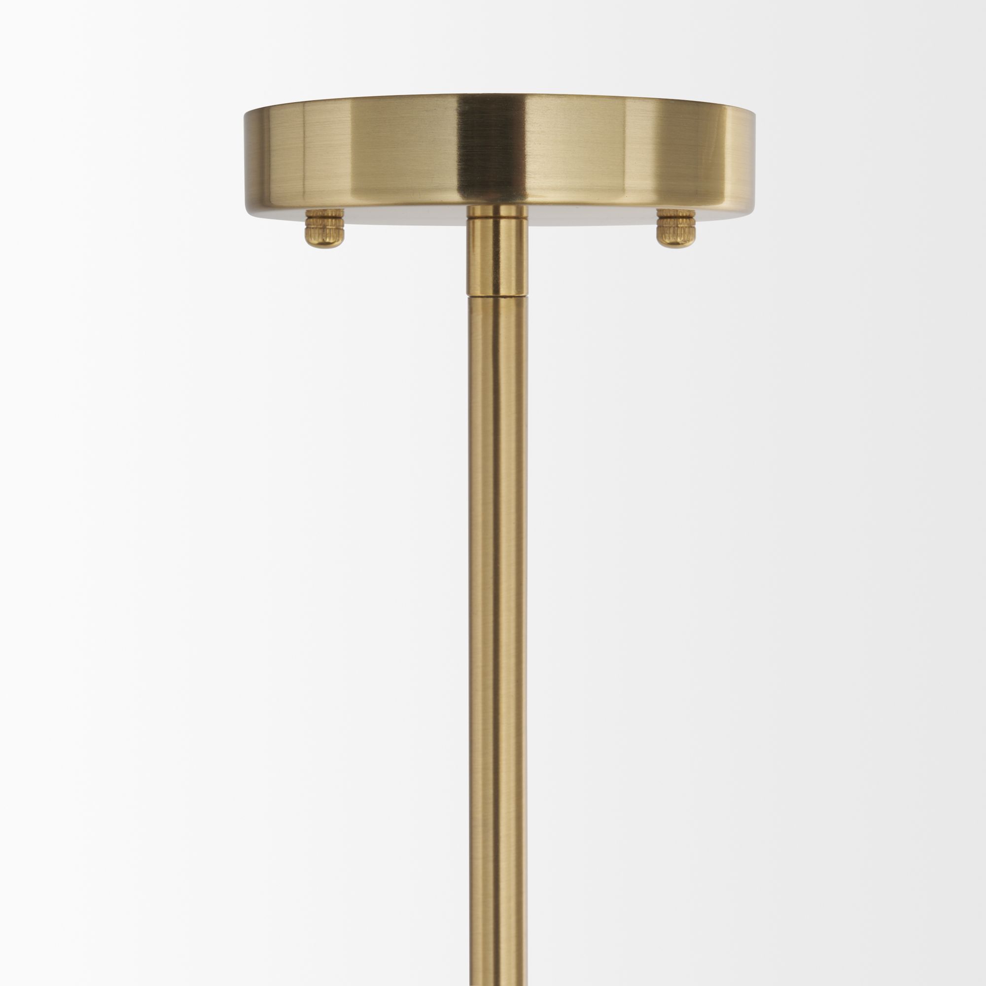 Mercana - Cybill Brushed Brass with White Metal Shade 1-Light Wall Pendant