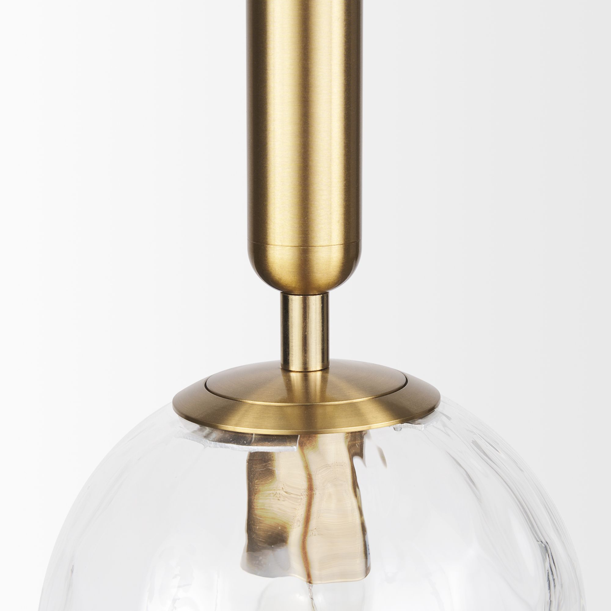 Mercana - Britton Gold Metal with Clear Glass Globe 1-Light Pendant Light