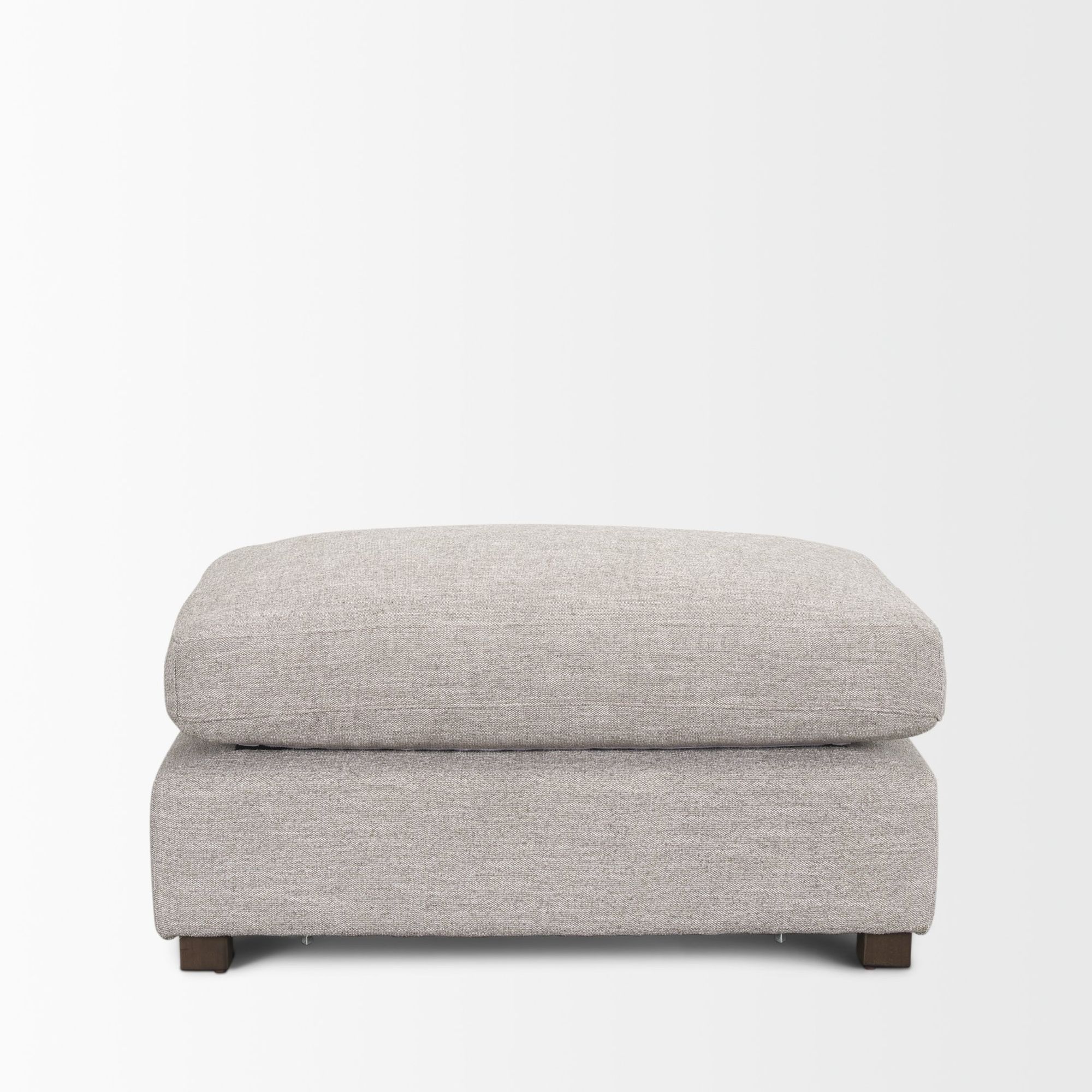 Mercana Halston Small Ottoman Sofa Elements - Light Gray, Performance Fabric