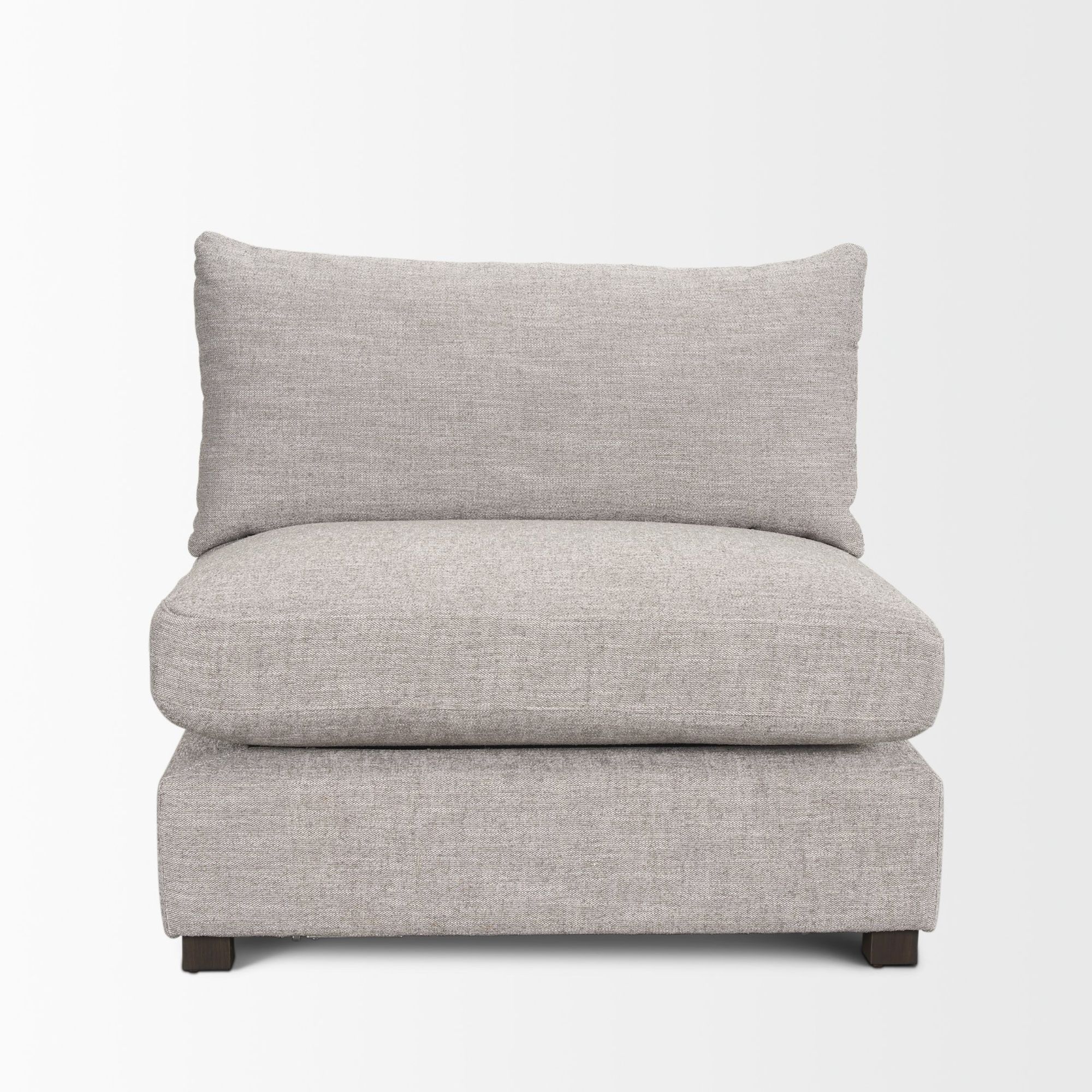 Mercana Halston Armless Sofa Elements - Light Gray, Performance Fabric