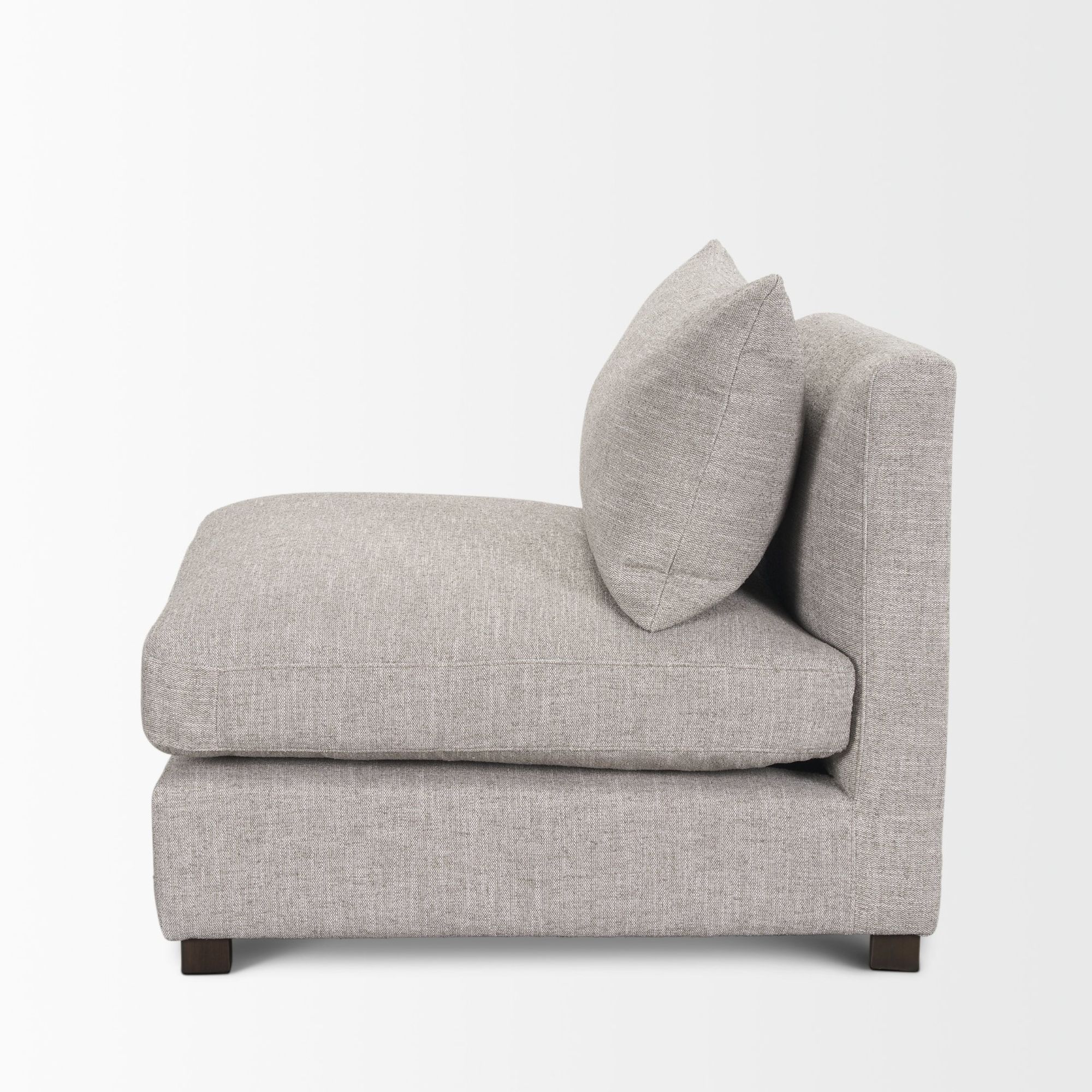 Mercana Halston Armless Sofa Elements - Light Gray, Performance Fabric