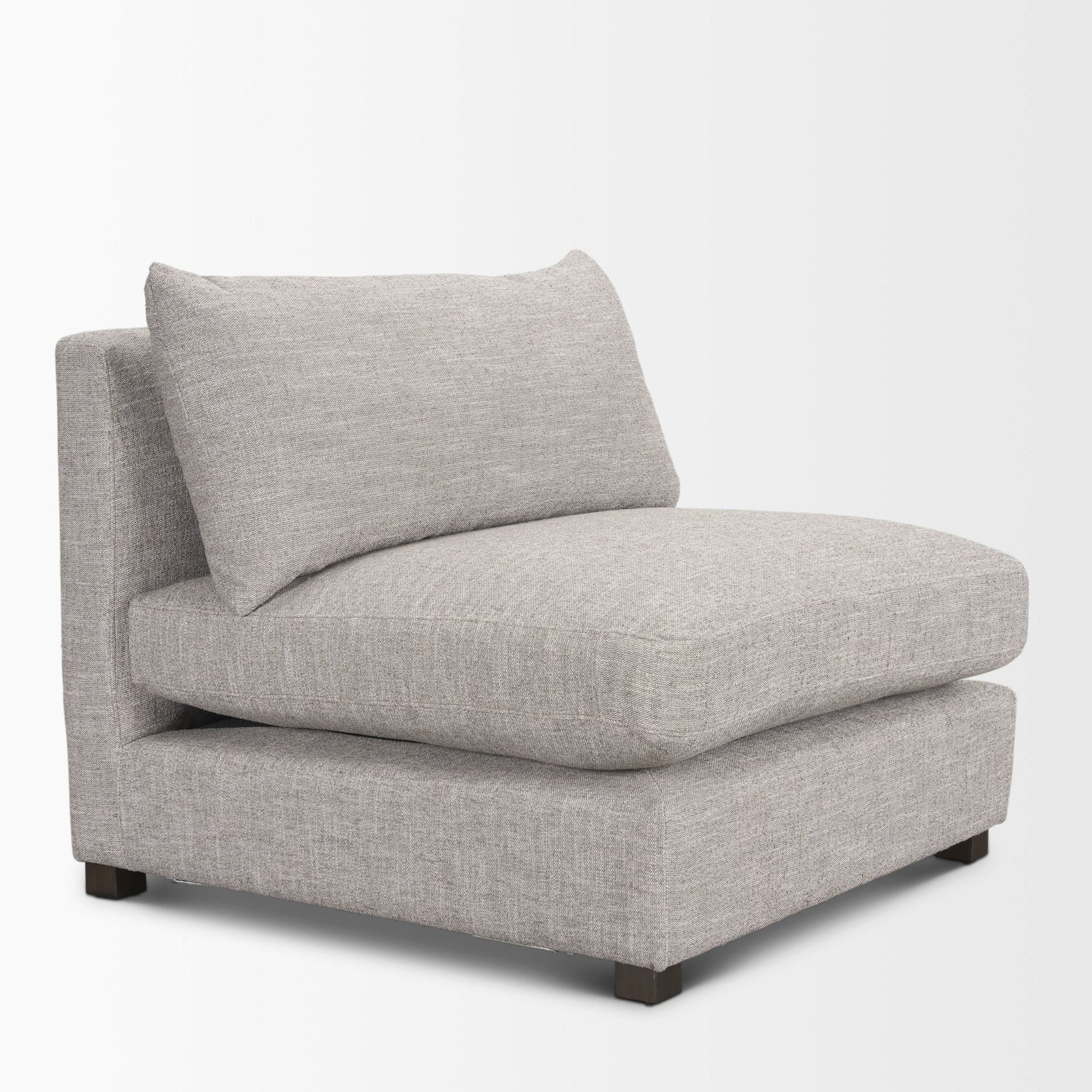 Mercana Halston Armless Sofa Elements - Light Gray, Performance Fabric