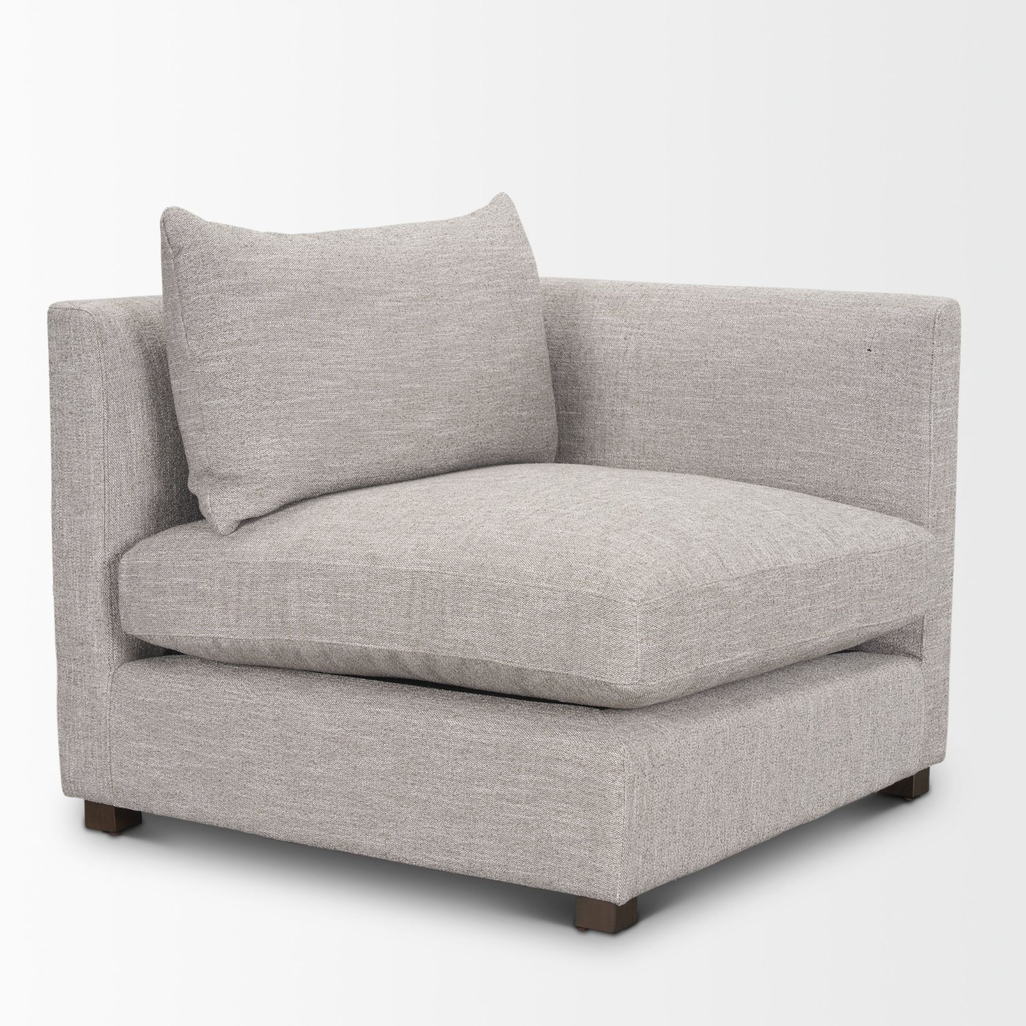 Mercana Halston Right Arm Sofa Elements - Light Gray, Performance Fabric