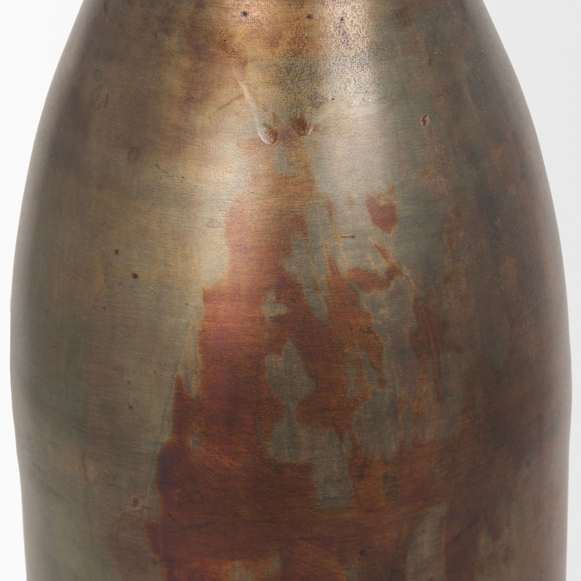 Mercana Devi Tall Metal Vase - Oxidized Gold