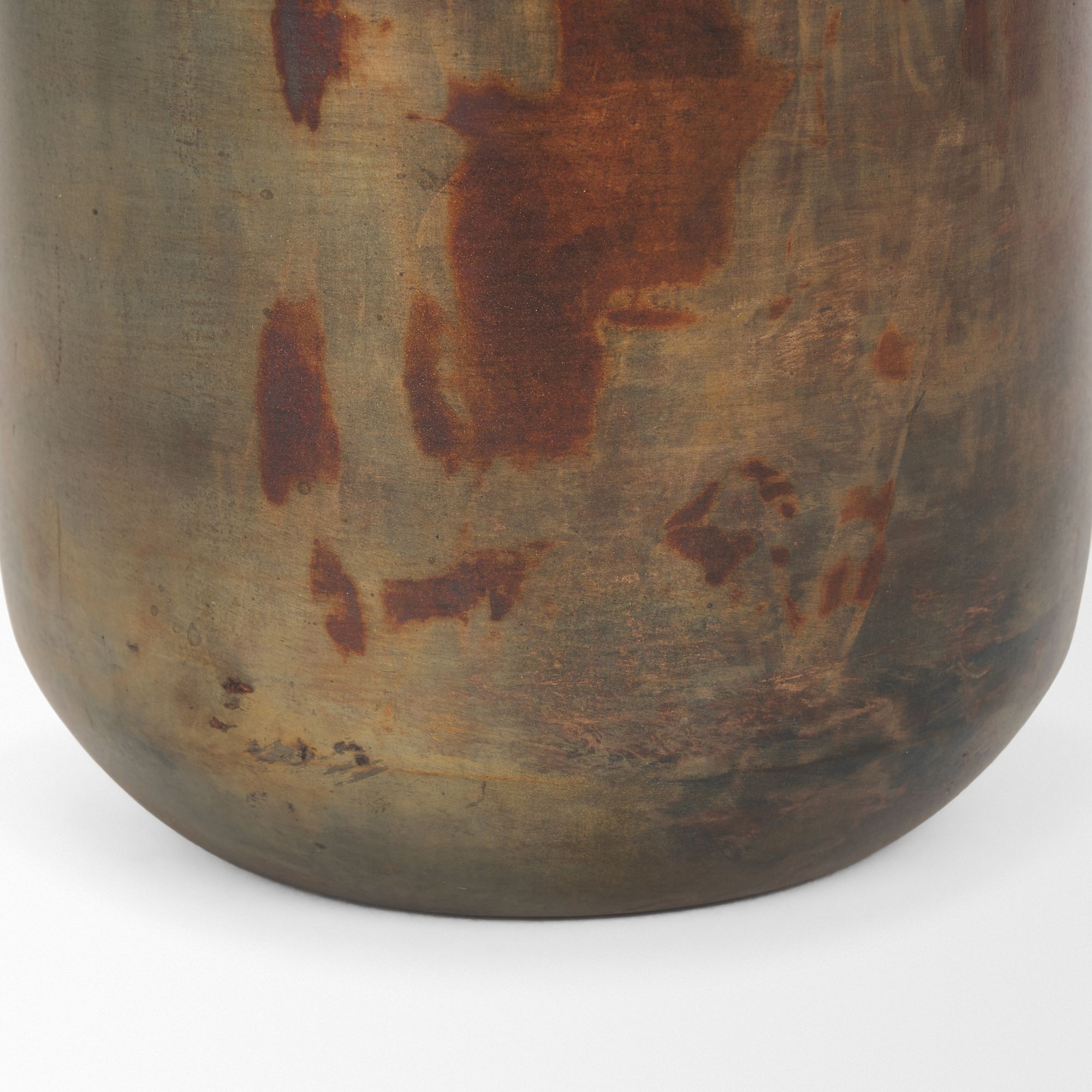 Mercana Devi Tall Metal Vase - Oxidized Gold